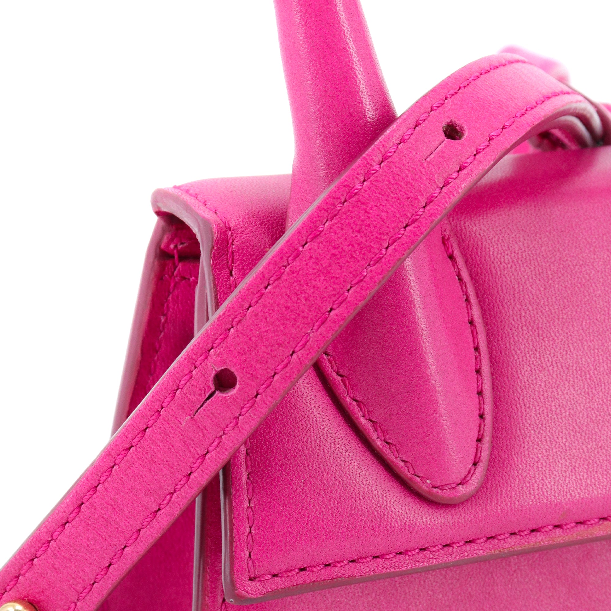 JACQUEMUS - Sac à bandoulière Chiquito Jacquemus en cuir rose