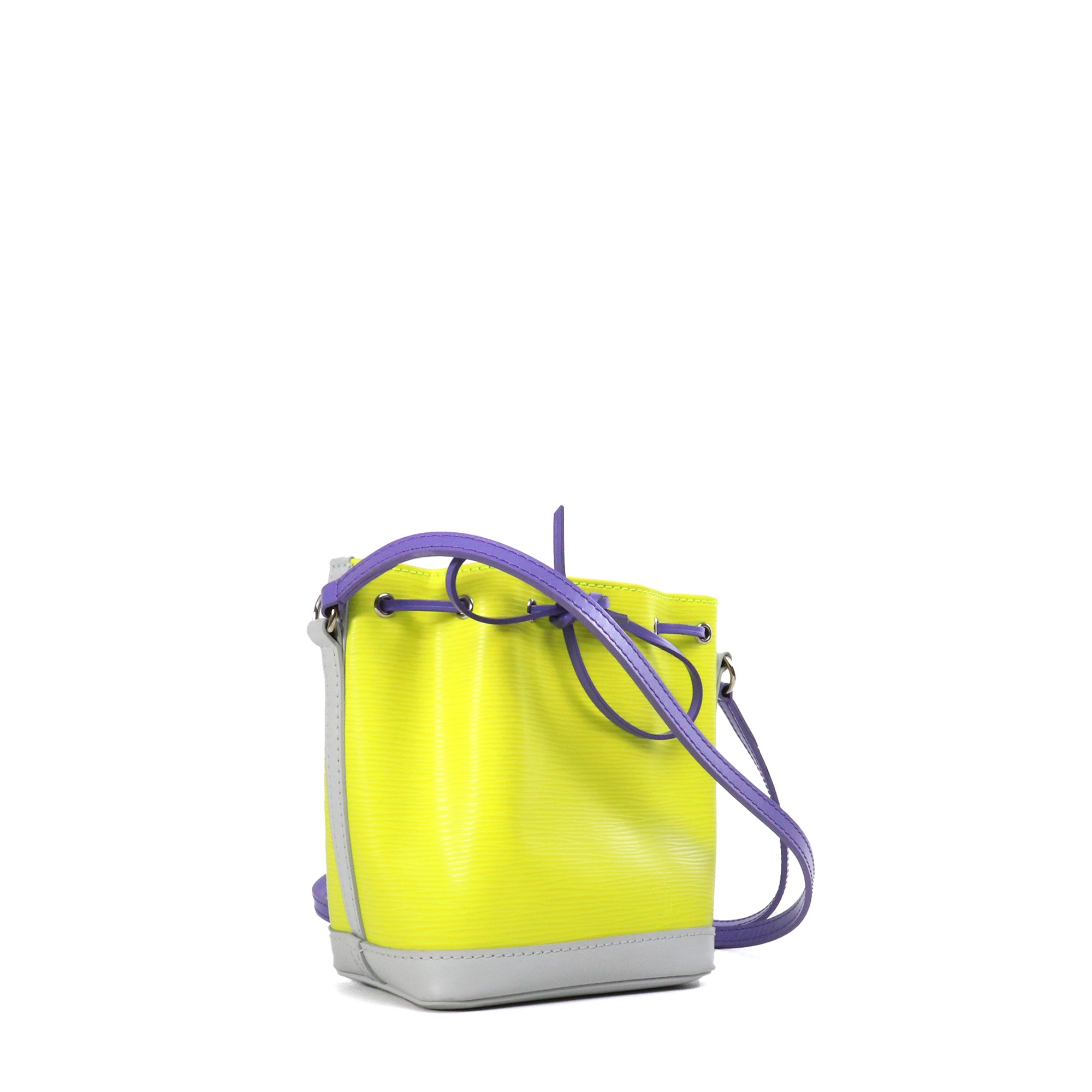 LOUIS VUITTON - Sac à bandoulière Noé mini Louis Vuitton en cuir épi jaune