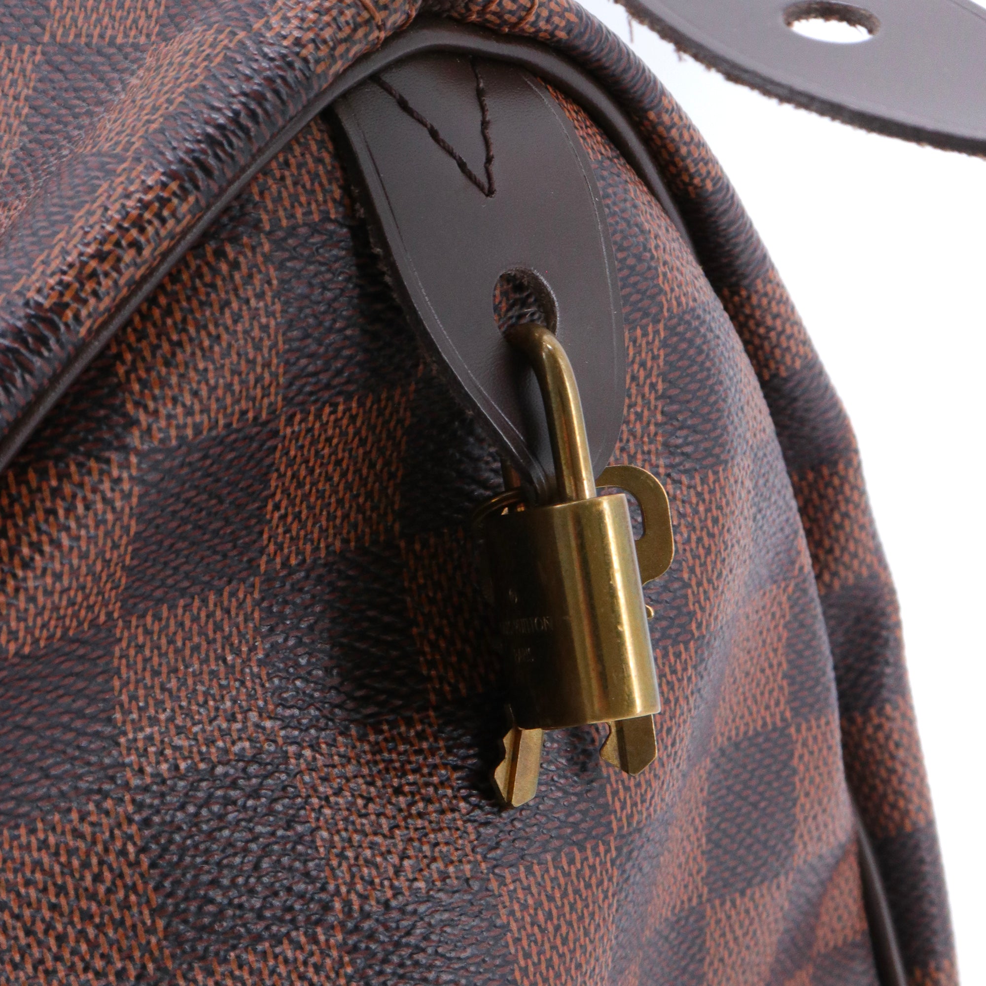 LOUIS VUITTON - Sac à main Speedy 30 Louis Vuitton en toile damier ébène