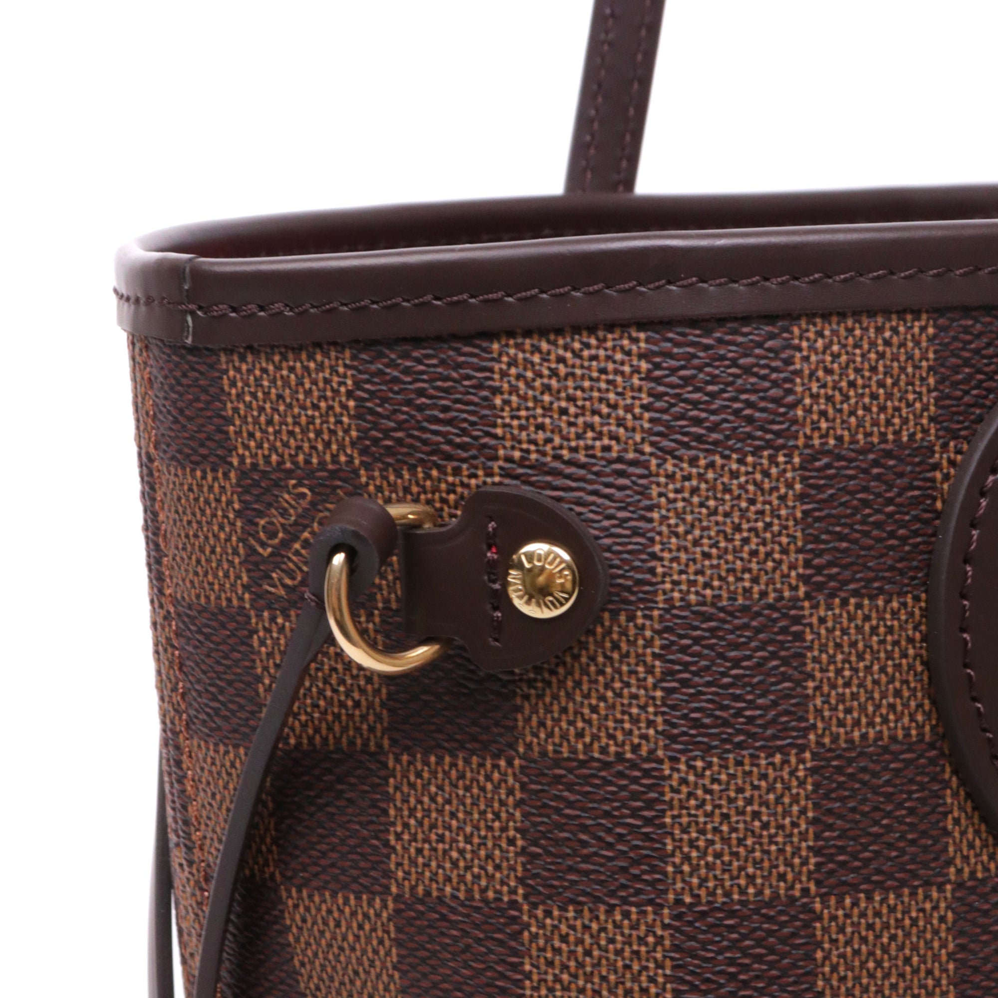 LOUIS VUITTON - Sac cabas Neverfull PM Louis Vuitton en toile damier ébène