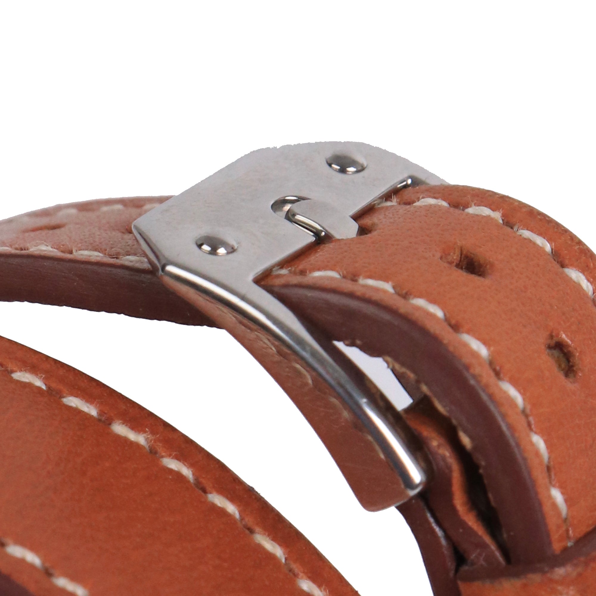 HERMÈS - Kelly watch in brown leather