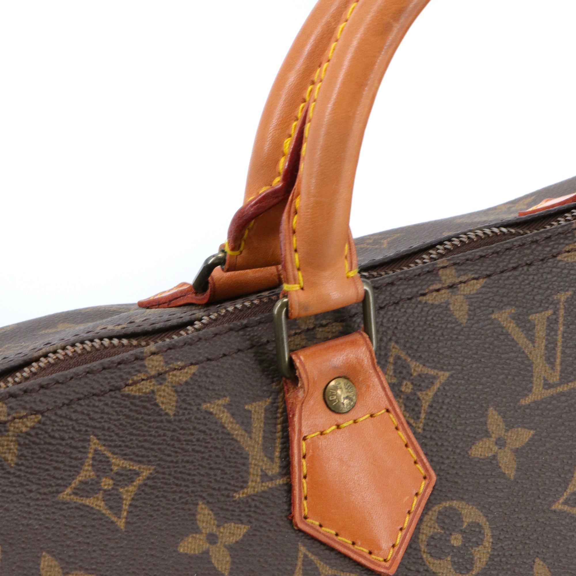 LOUIS VUITTON - Sac à main Speedy 40 Louis Vuitton en toile monogrammée vintage
