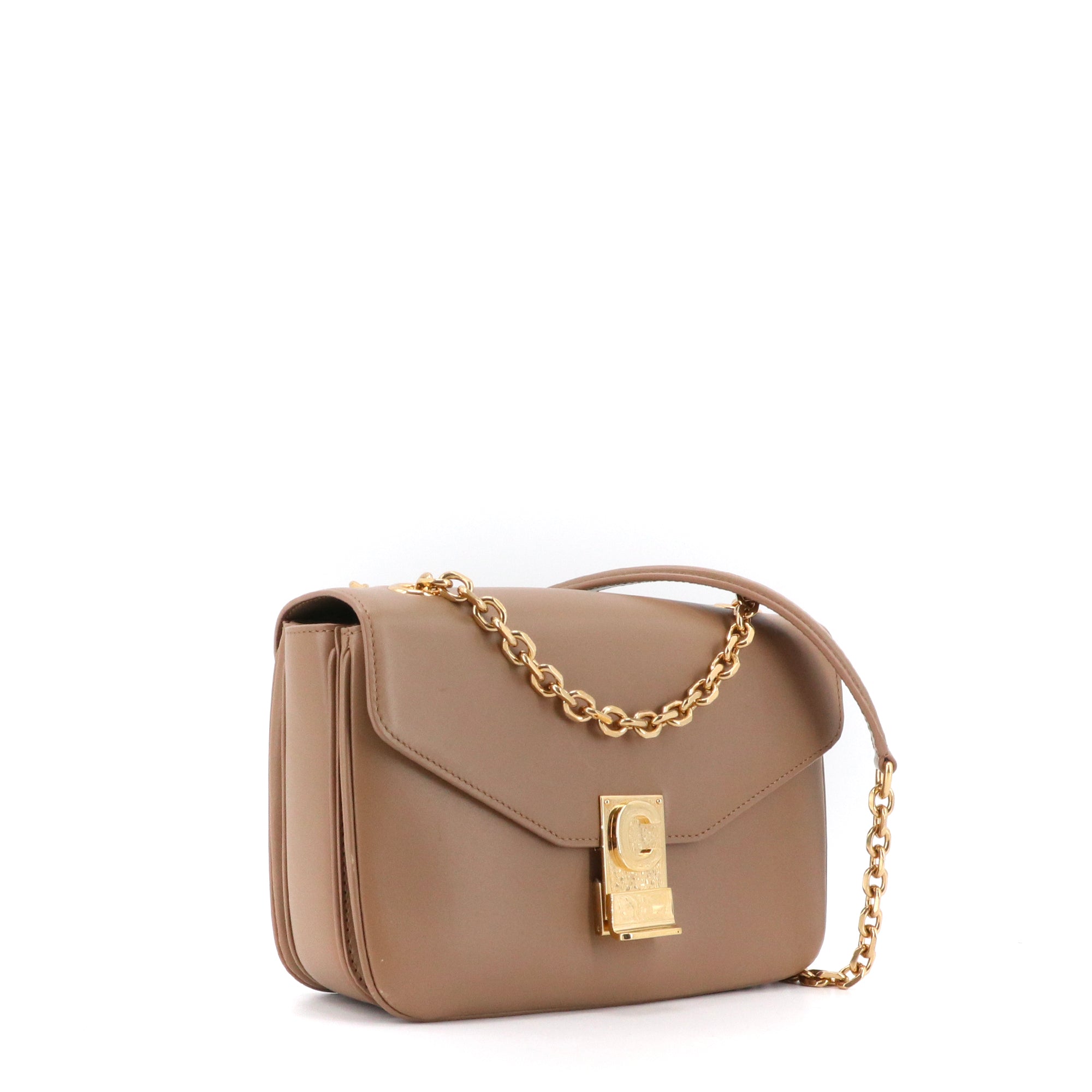 CELINE - Celine C shoulder bag in brown leather