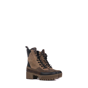 LOUIS VUITTON - Boots Desert Lauréate Louis Vuitton en cuir velours et toile monogrammée  (T37)