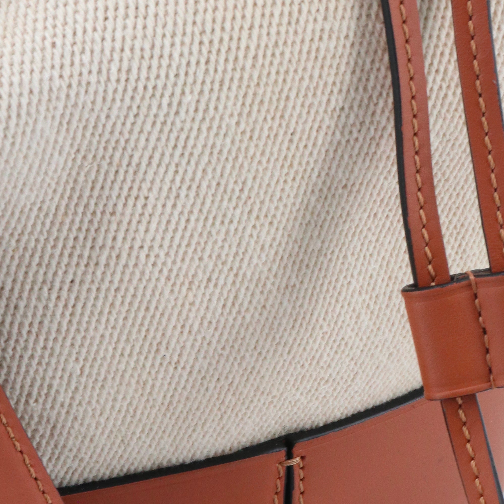 LOEWE - Sac à bandoulière Balloon Loewe en toile et cuir marron