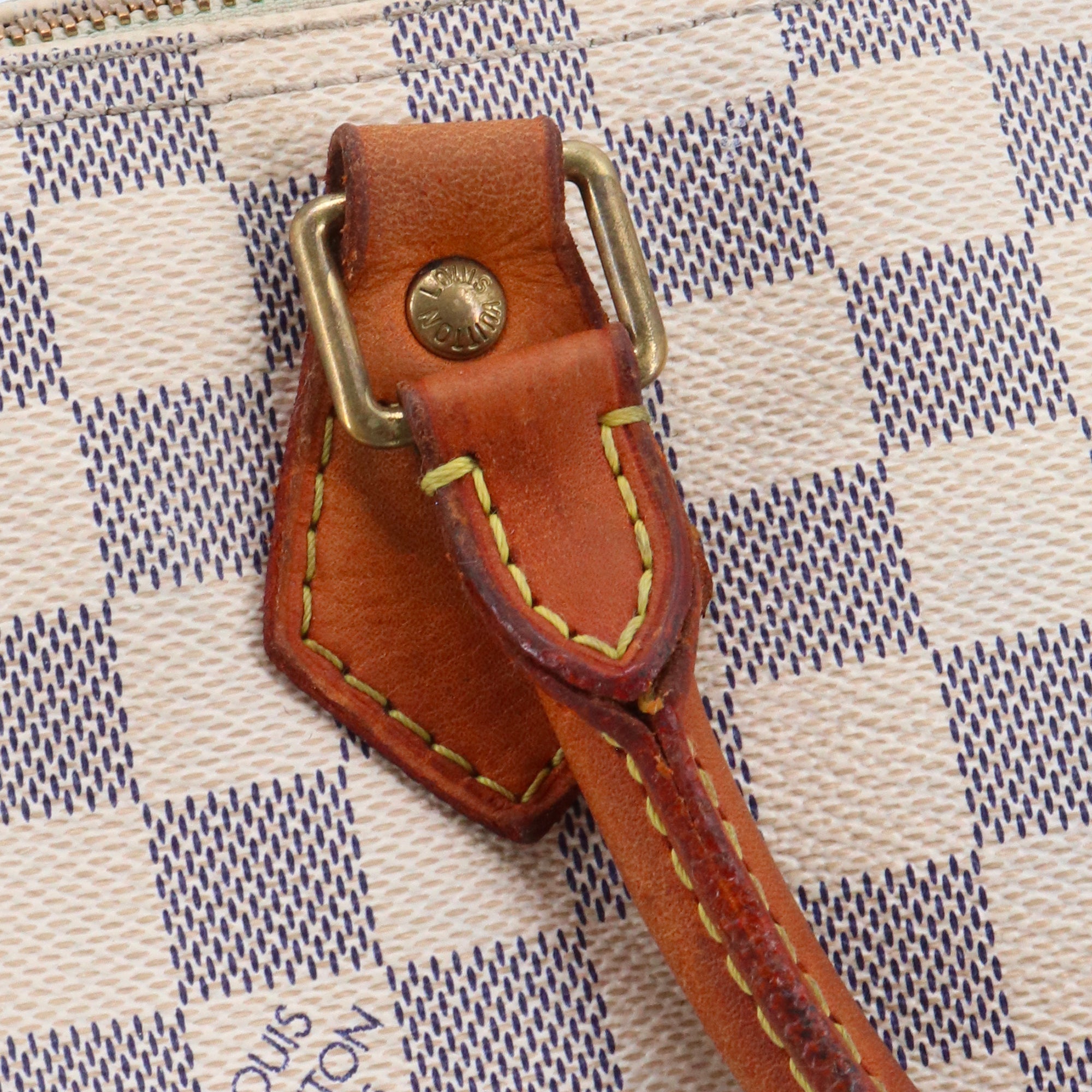 LOUIS VUITTON - Sac à main Speedy 30 Louis Vuitton en toile damier azur