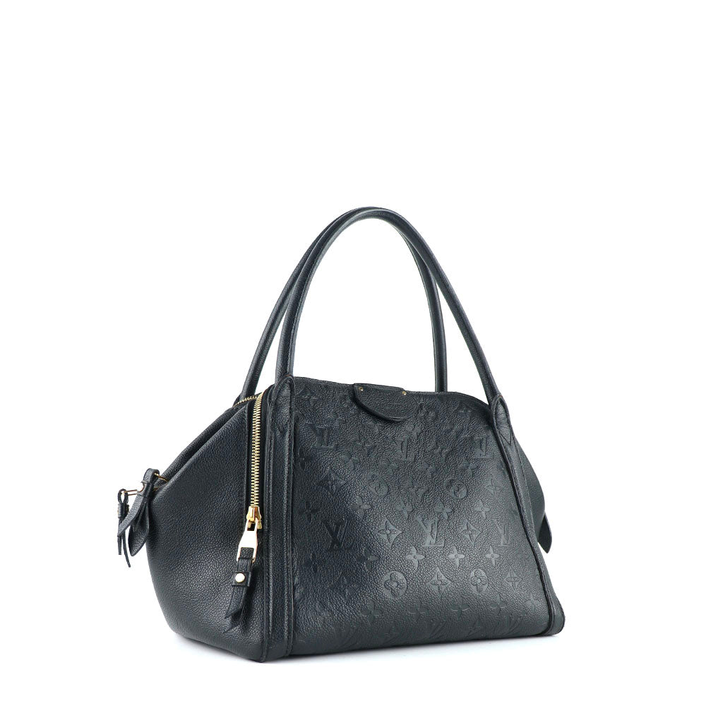 LOUIS VUITTON - Sac à main Marrais en cuir grainé noir