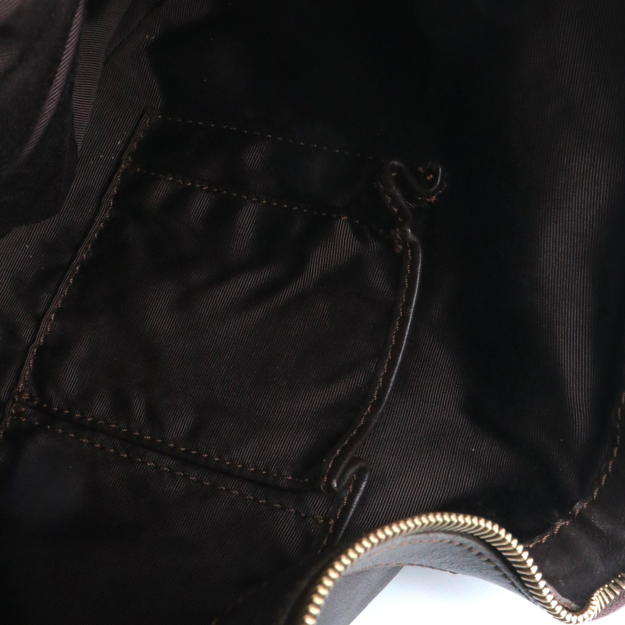 CELINE - Sac à épaule Celine en cuir marron vintage