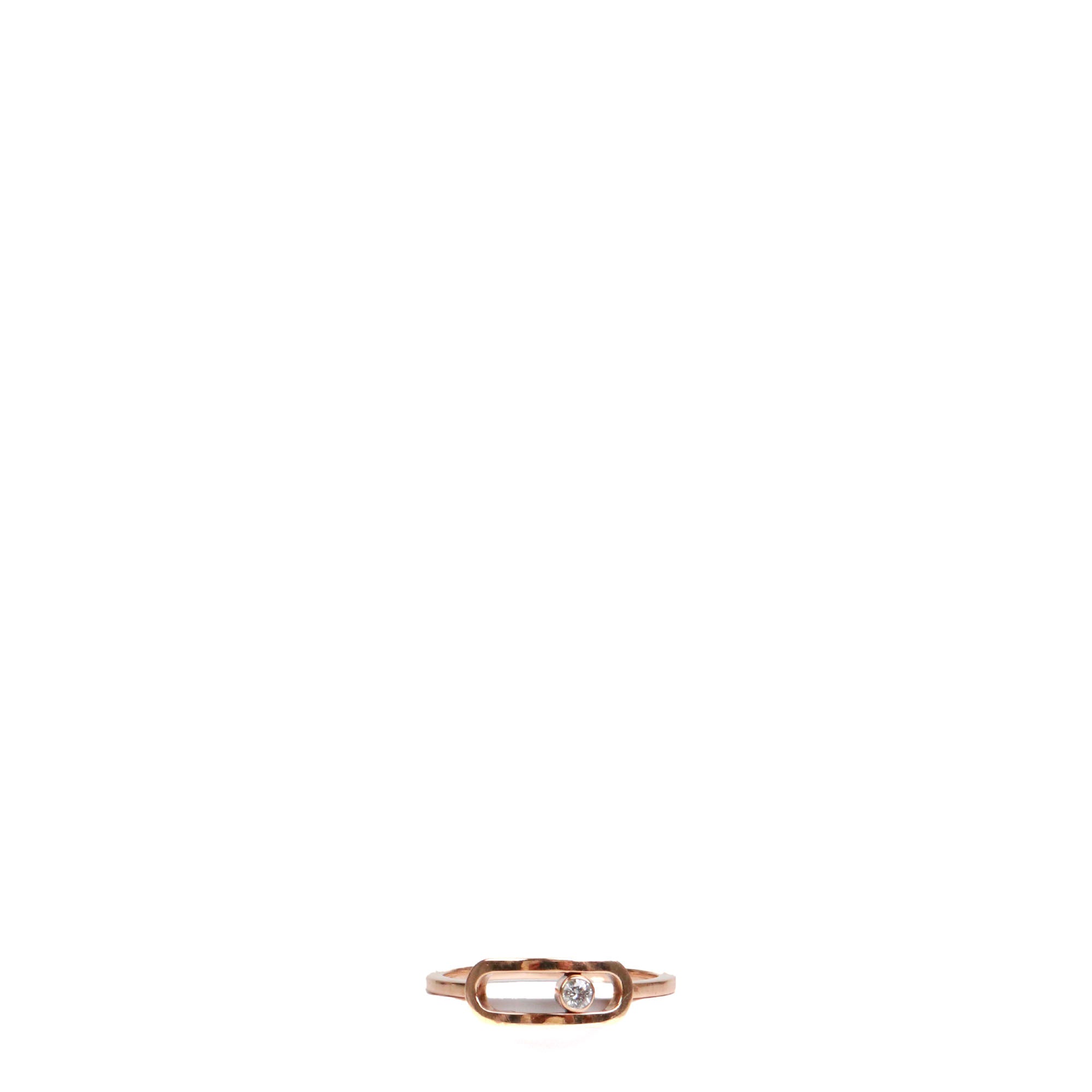 MESSIKA - Bague Move Uno grand modèle Messika or rose (T57)