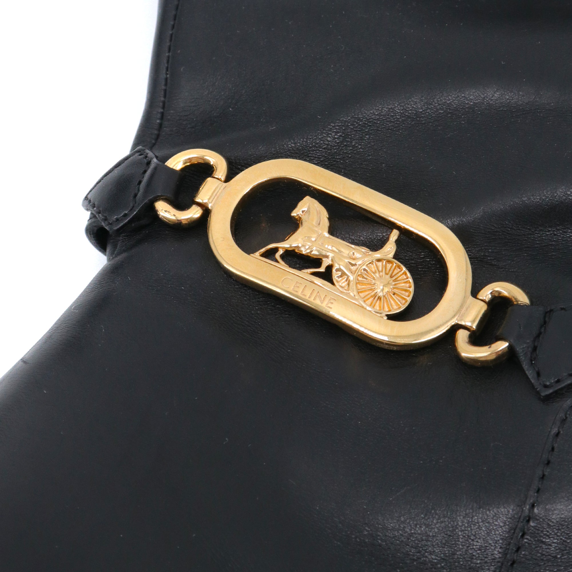 CELINE - Céline Bulky boots in black nylon and leather (T39)