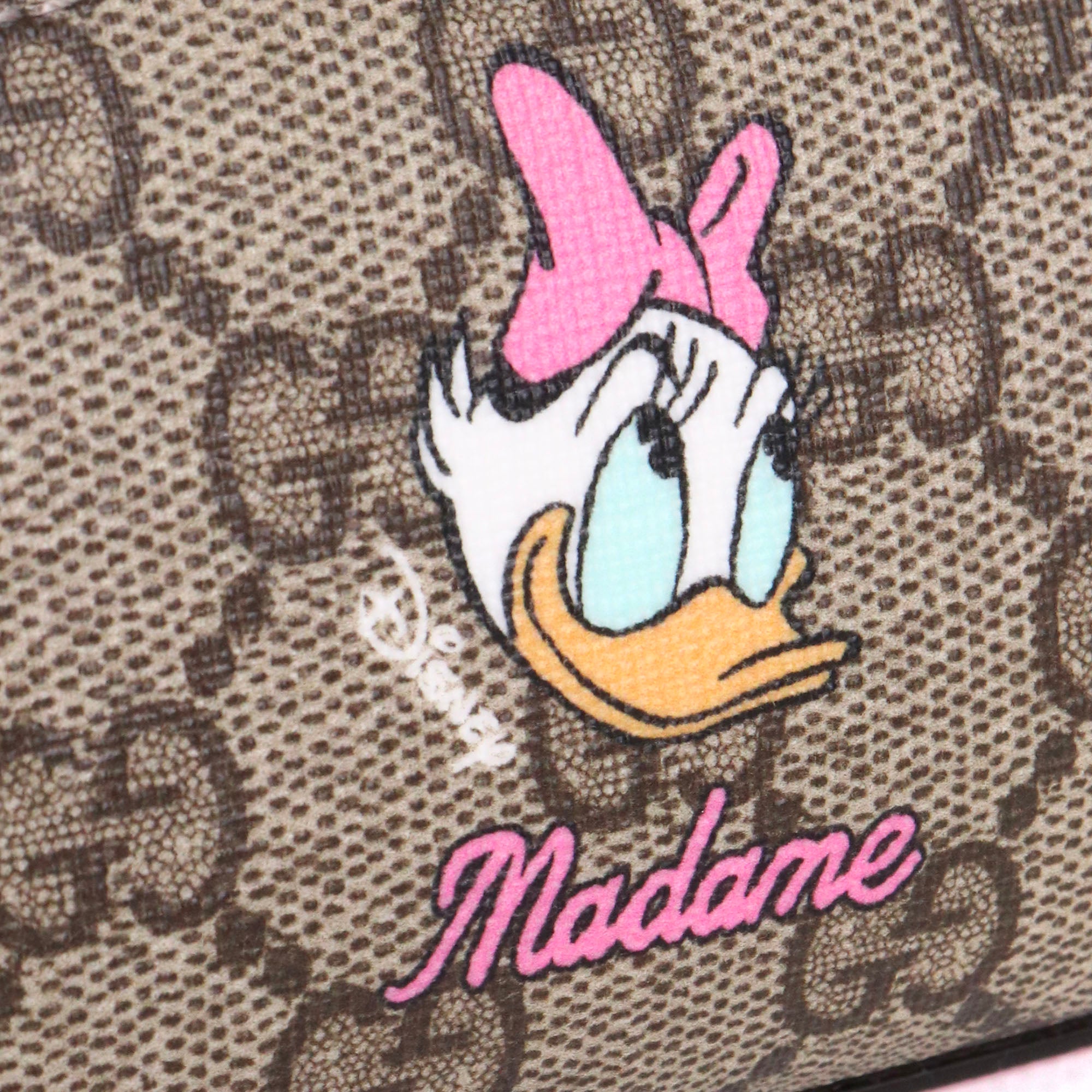 GUCCI - Trousse Disney x Gucci en toile monogrammée marron