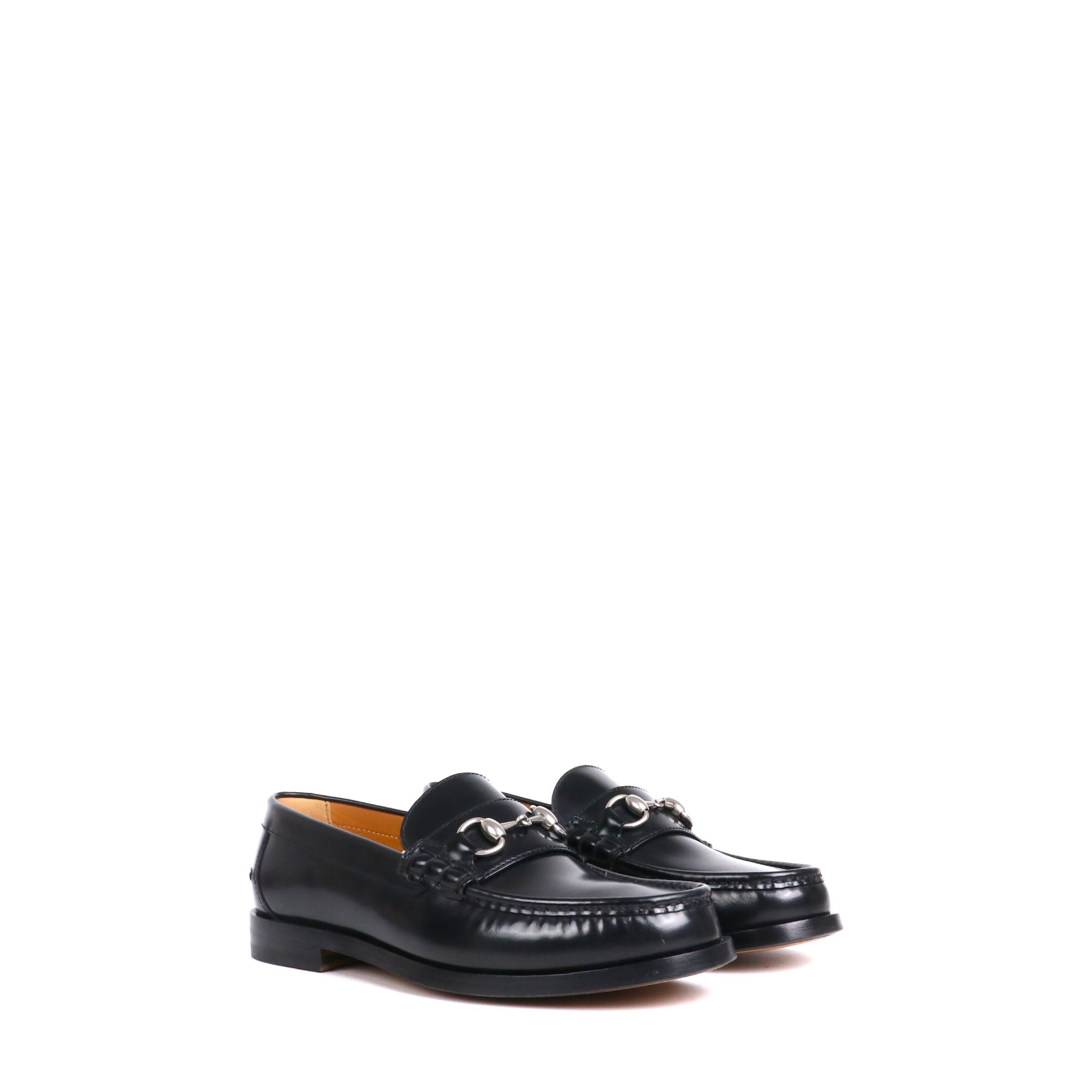 GUCCI - Mocassins Horsebit Gucci en cuir verni noir (T42)