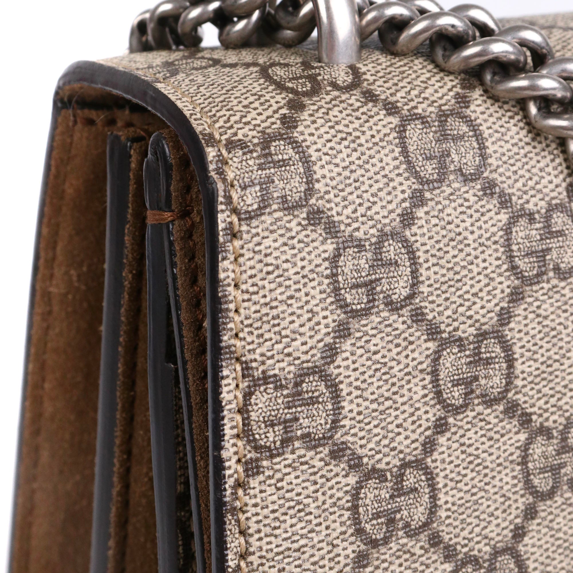 GUCCI - Sac à épaule Dionysus medium Gucci en toile monogrammée marron