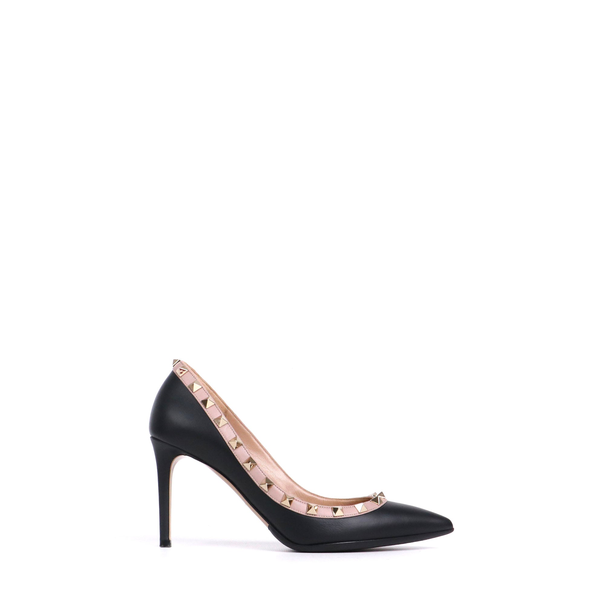 VALENTINO - Escarpins Rockstud Valentino en cuir noir (T37)