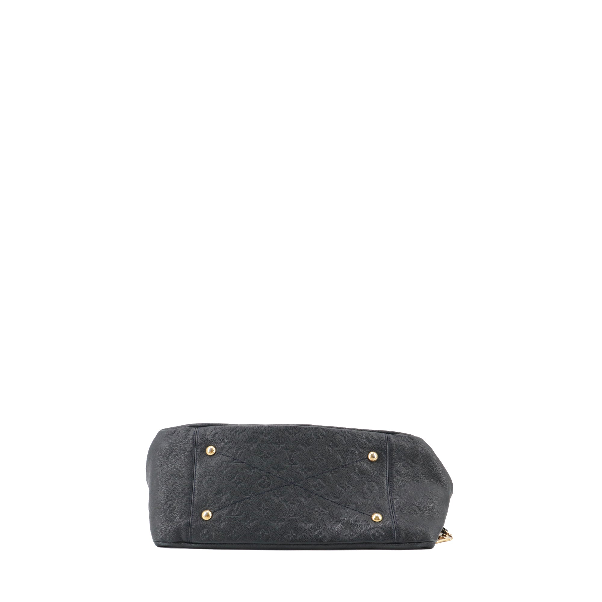 LOUIS VUITTON - Sac cabas Artsy MM Louis Vuitton en cuir empreinte bleu marine