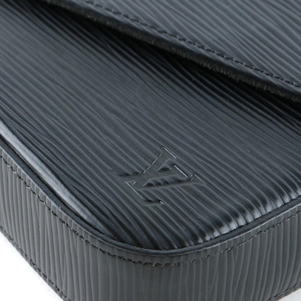 LOUIS VUITTON - Pochette Felicie en cuir épi noir
