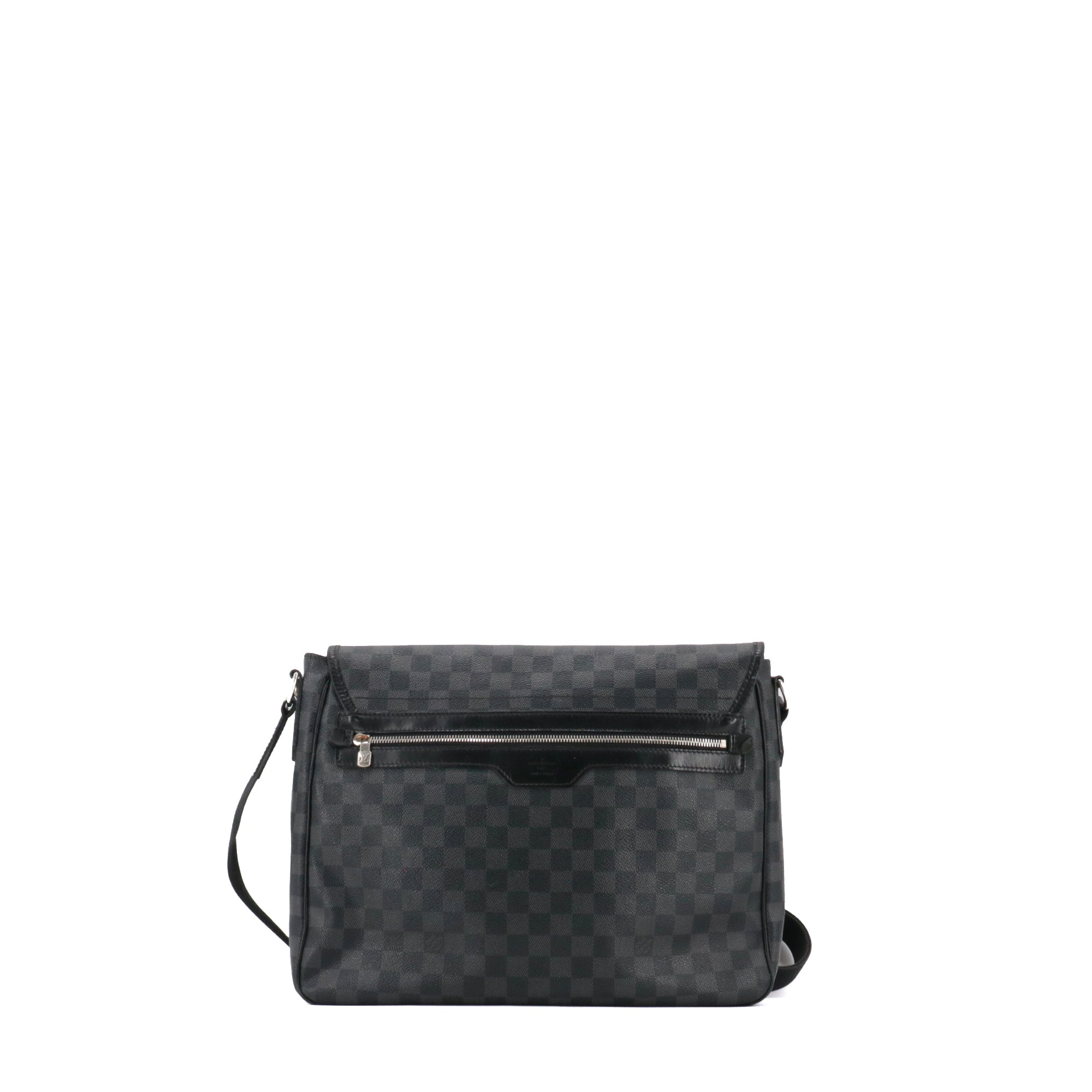LOUIS VUITTON - Sac à bandoulière Daniel GM Louis Vuitton en toile damier graphite