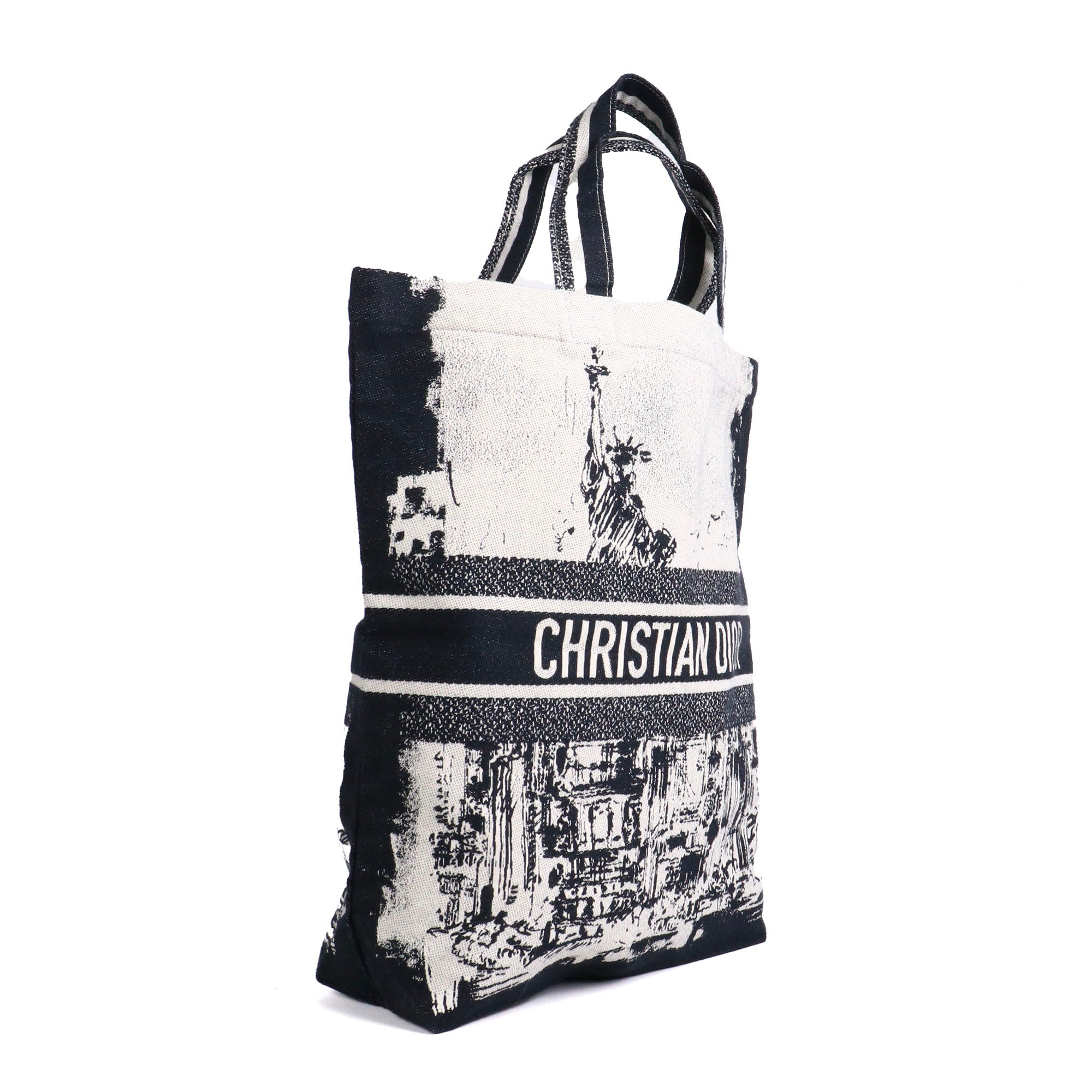 DIOR - Totebag Dior en coton bleu marine