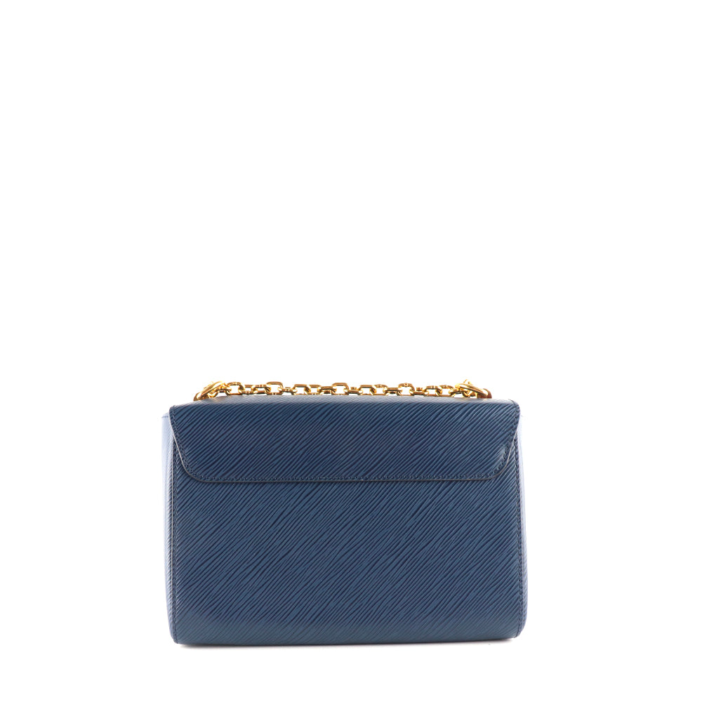 LOUIS VUITTON - Sac à bandoulière Twist MM en cuir épi bleu marine