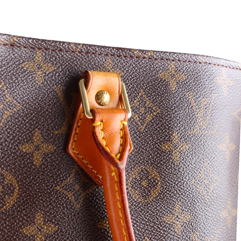 LOUIS VUITTON - Sac cabas plat en toile enduite monogrammée