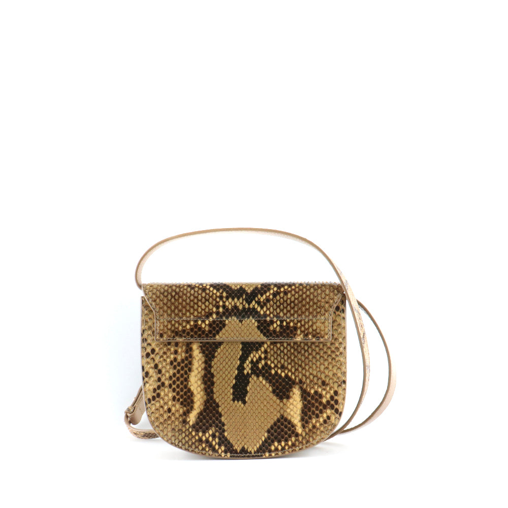 SAINT LAURENT - Sac à bandoulière Kaia en python et cuir