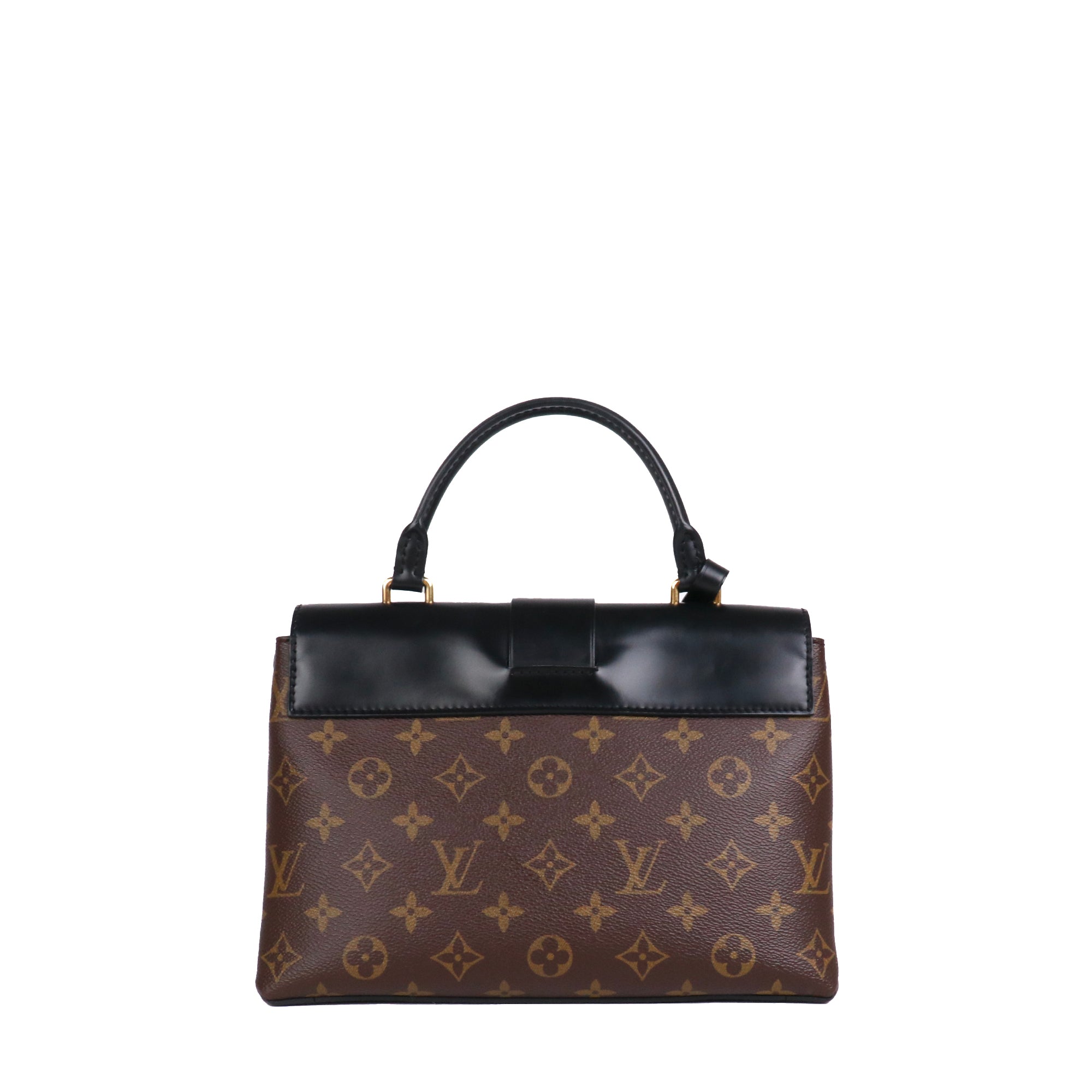 LOUIS VUITTON - Sac à bandoulière One Handle Flap Louis Vuitton en toile enduite et cuir lisse noir