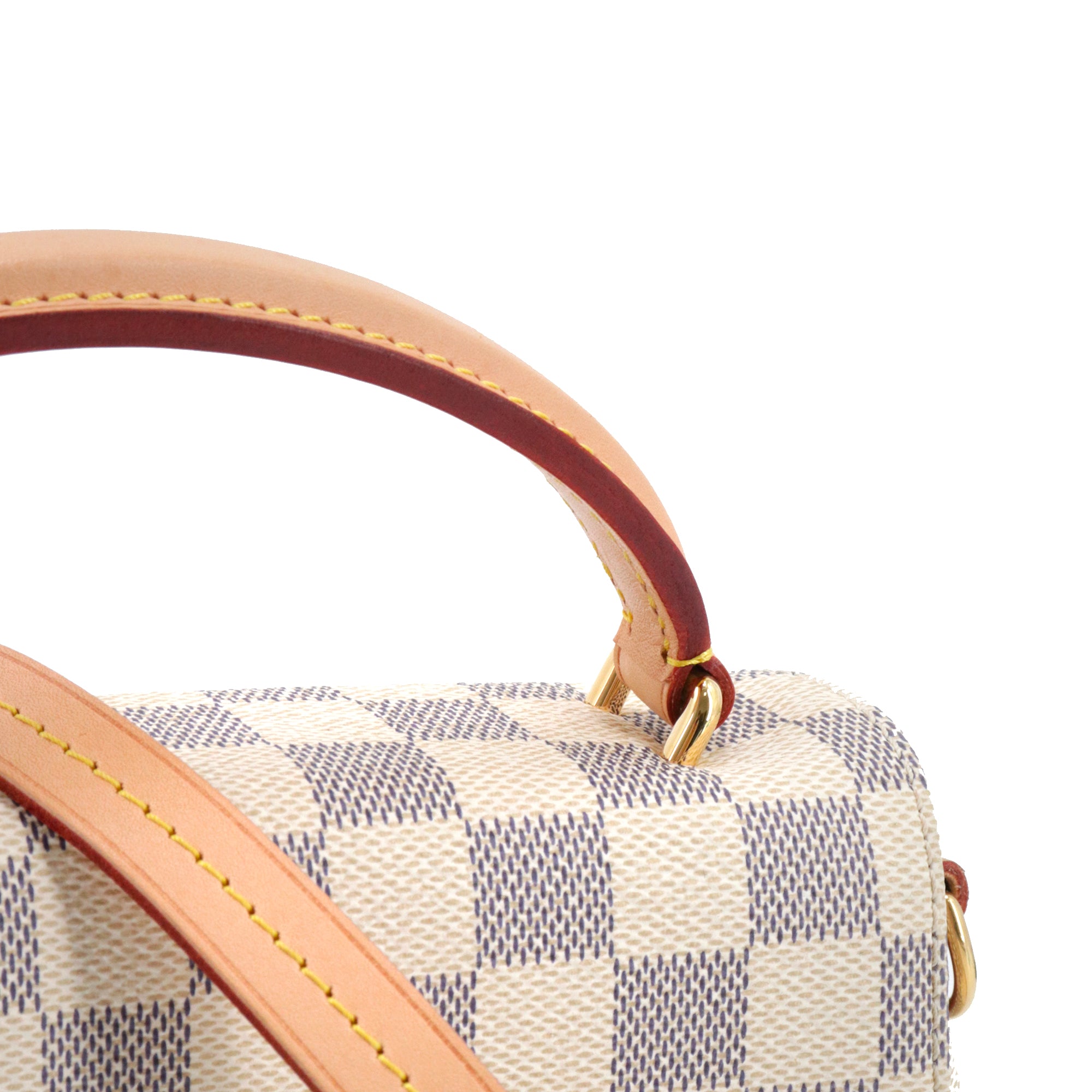 LOUIS VUITTON - Sac à bandoulière Croisette Louis Vuitton en toile damier azur