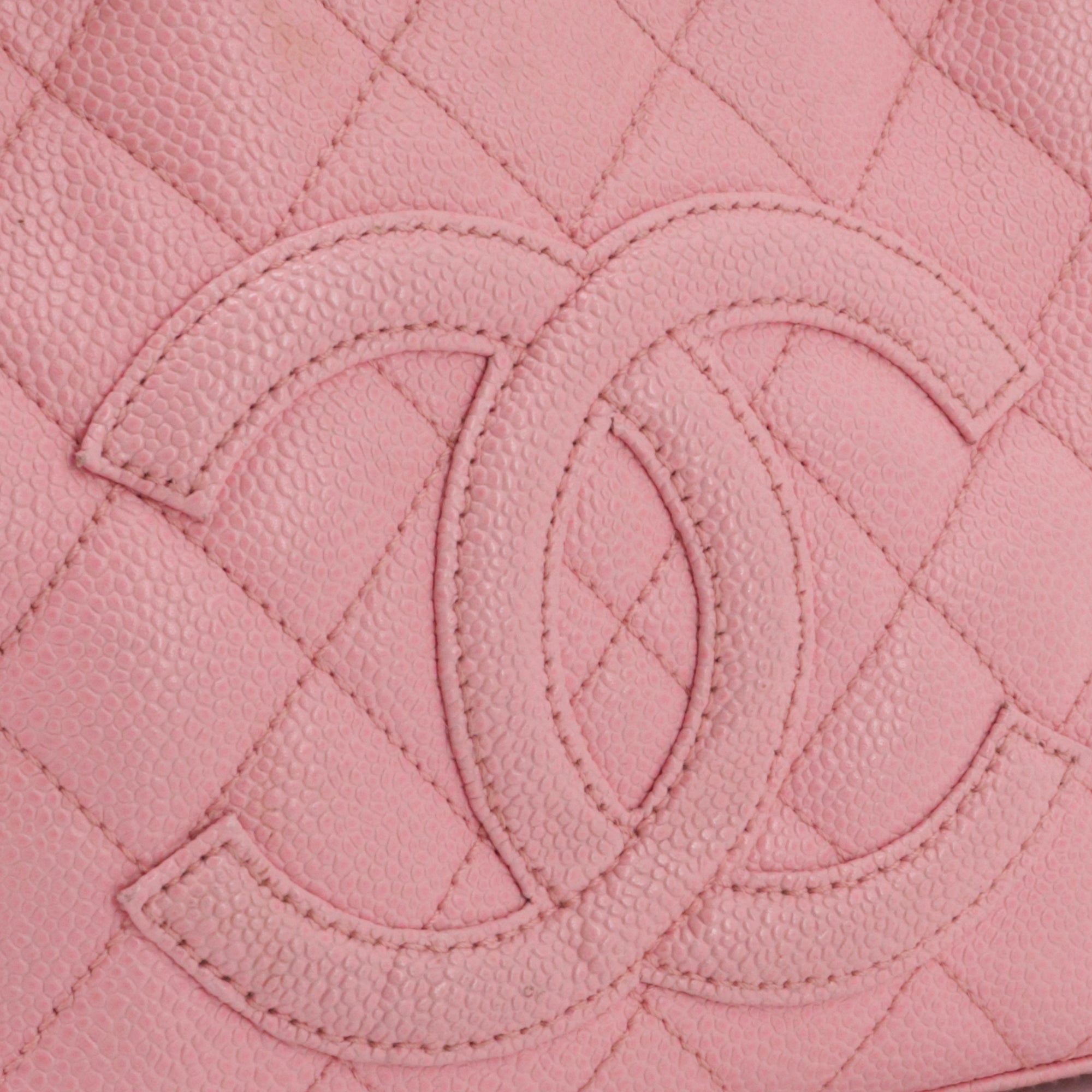 CHANEL - Chanel Bowling handbag in vintage pink caviar leather