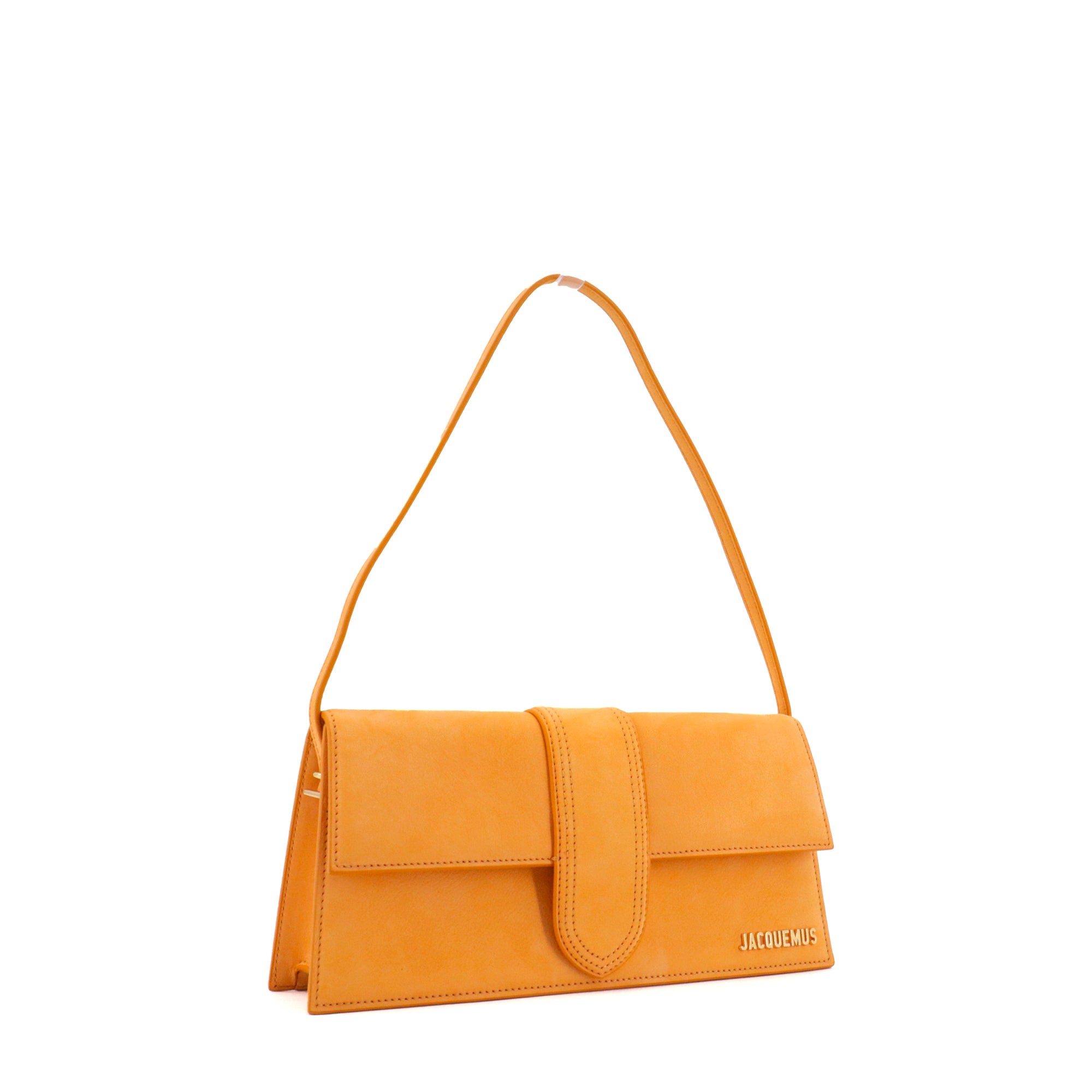 JACQUEMUS - Sac à épaule Bambino long Jacquemus en nubuck abricot