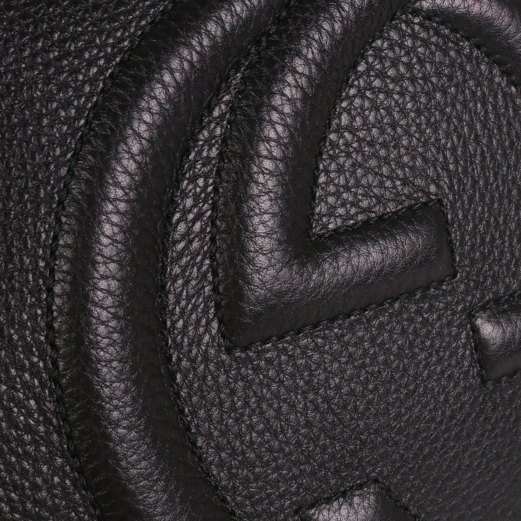 GUCCI - Sac cabas Soho Gucci en cuir grainé noir