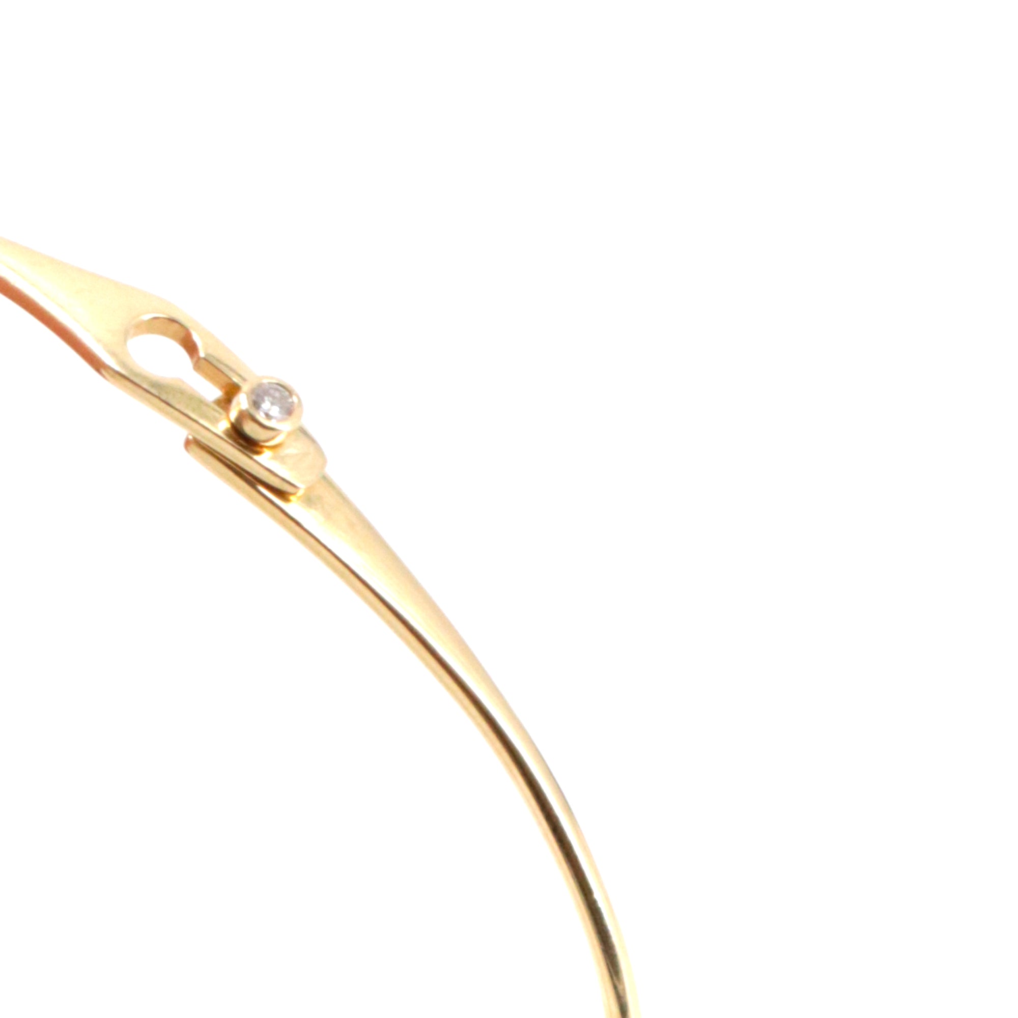 DINH VAN - Dinh Van Lock Bangle Bracelet in yellow gold