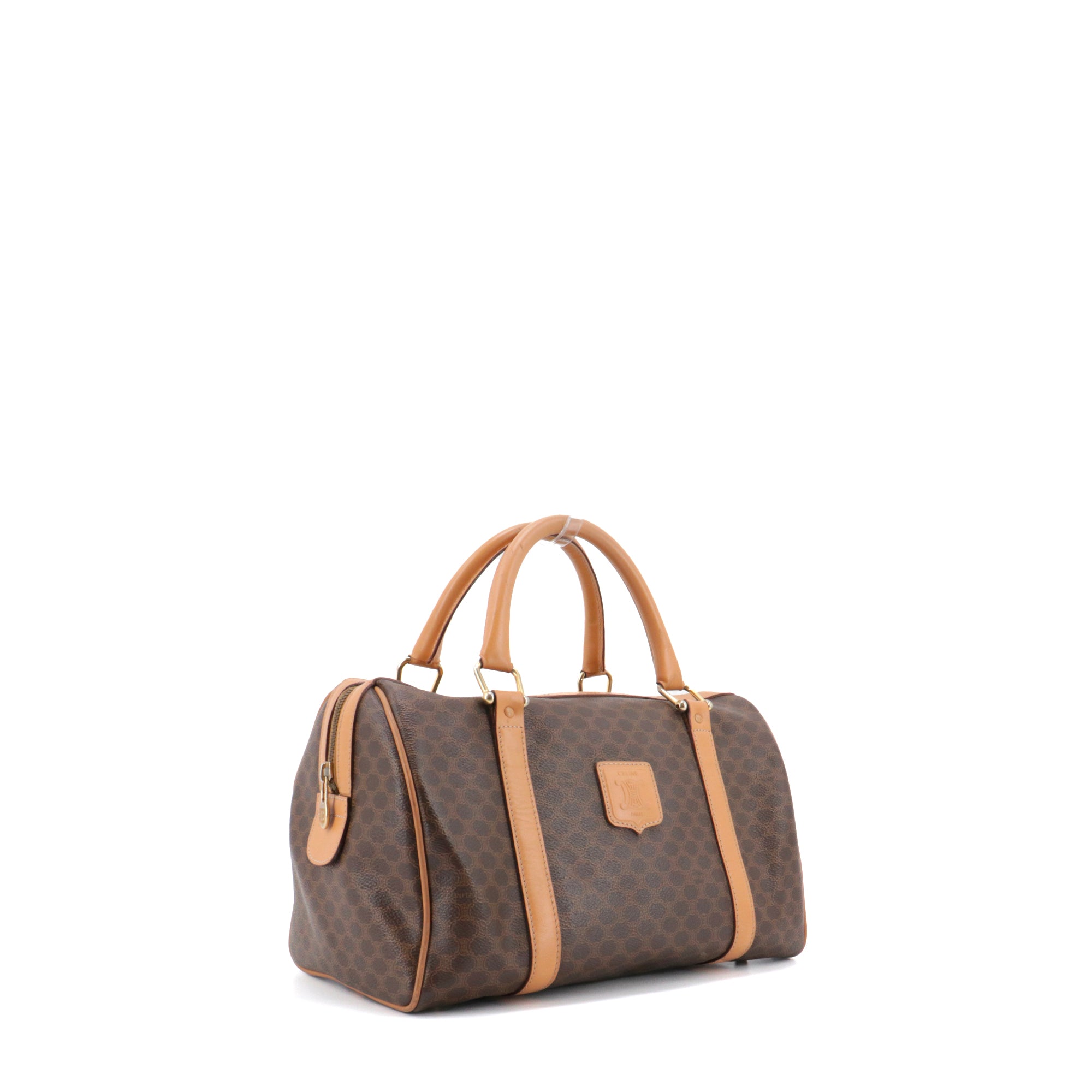 CELINE - Sac à main Boston Celine en toile monogrammée vintage