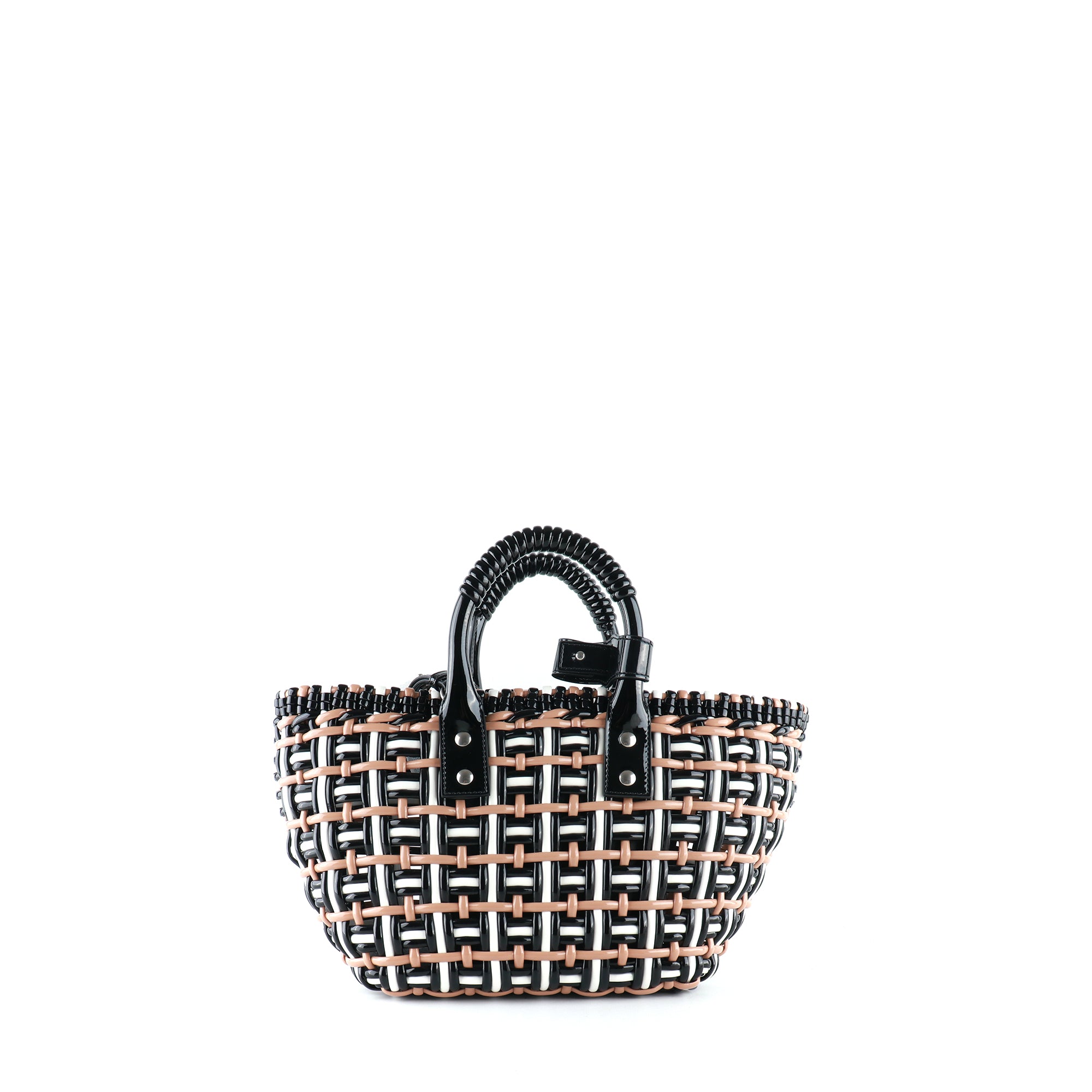 BALENCIAGA - Sac cabas Bistro XS tricolore en plastique