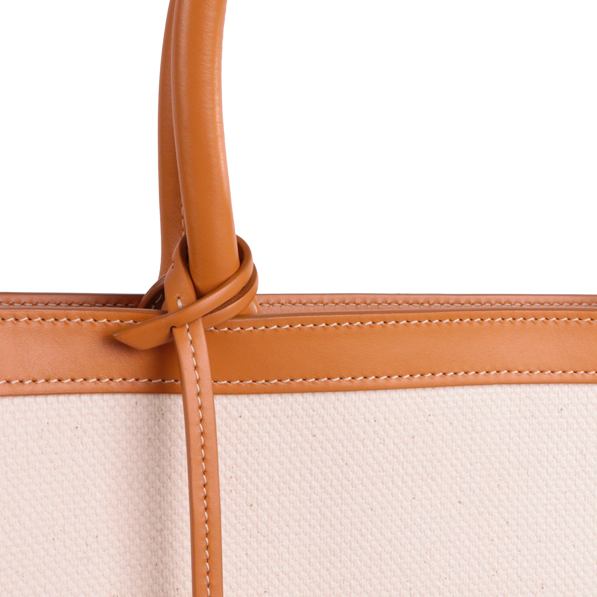 CELINE - Sac Cabas Vertical en toile Céline grand modèle beige