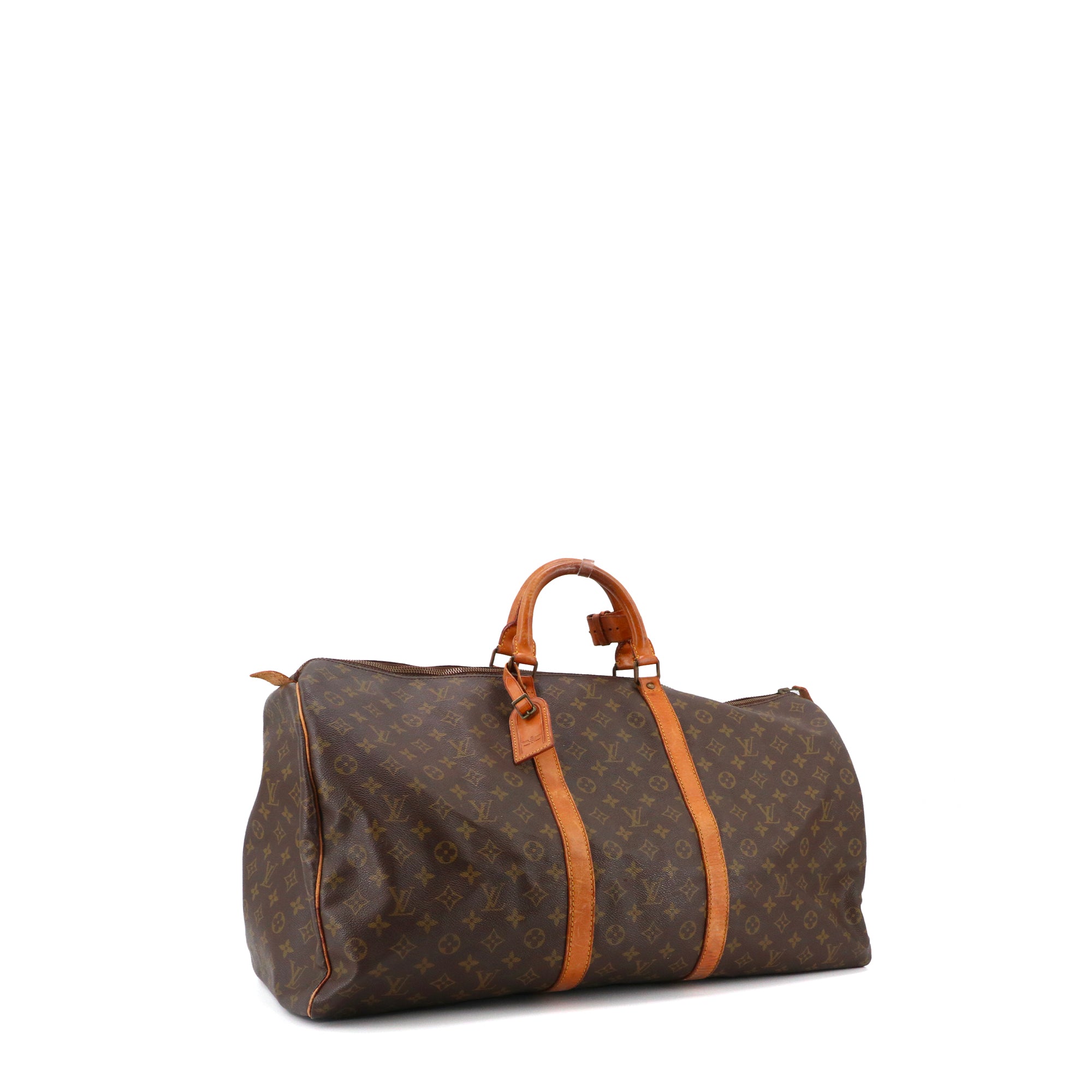 LOUIS VUITTON - Louis Vuitton Keepall 60 travel bag in vintage monogrammed canvas