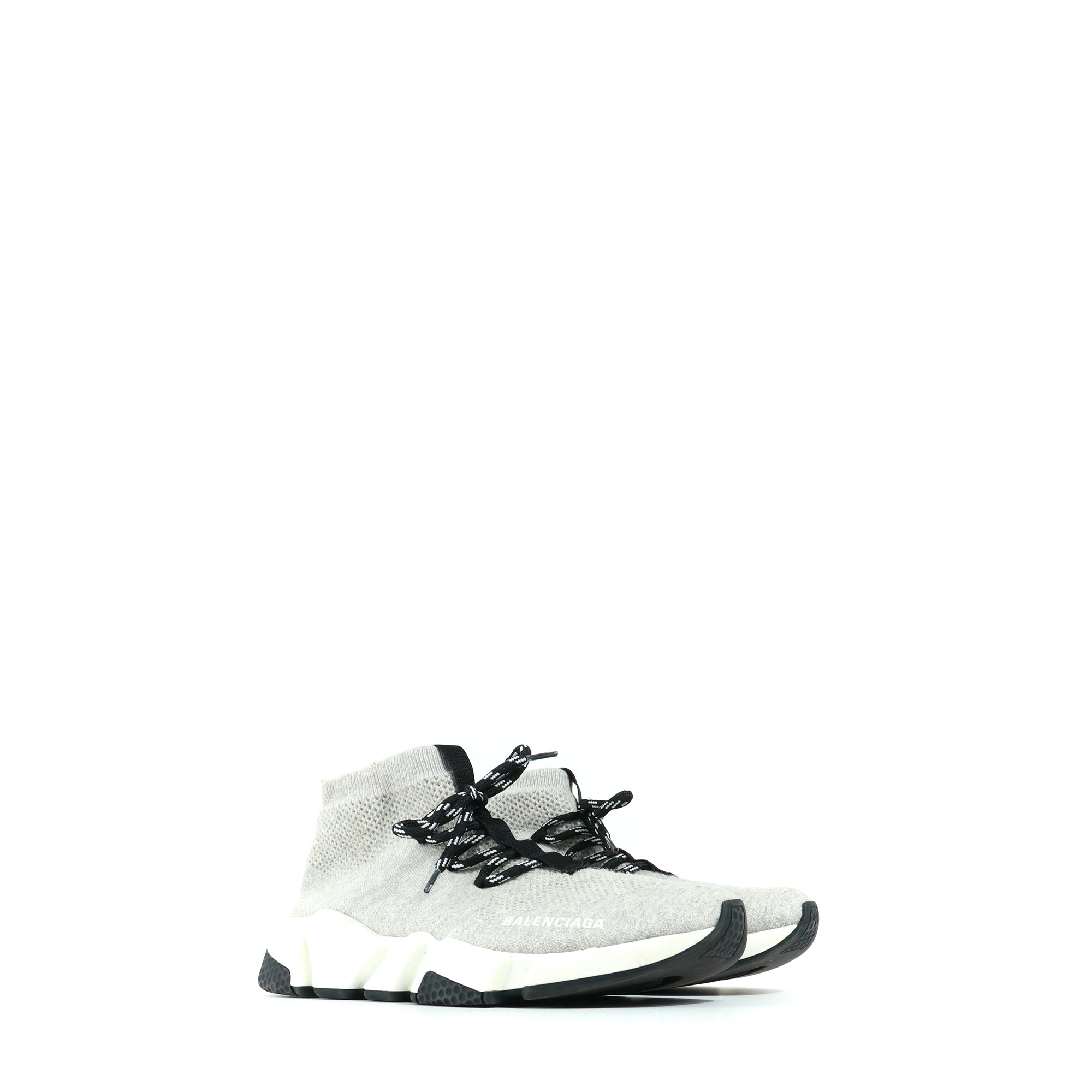 BALENCIAGA - Sneakers Speed à lacets en toile grise (T40)