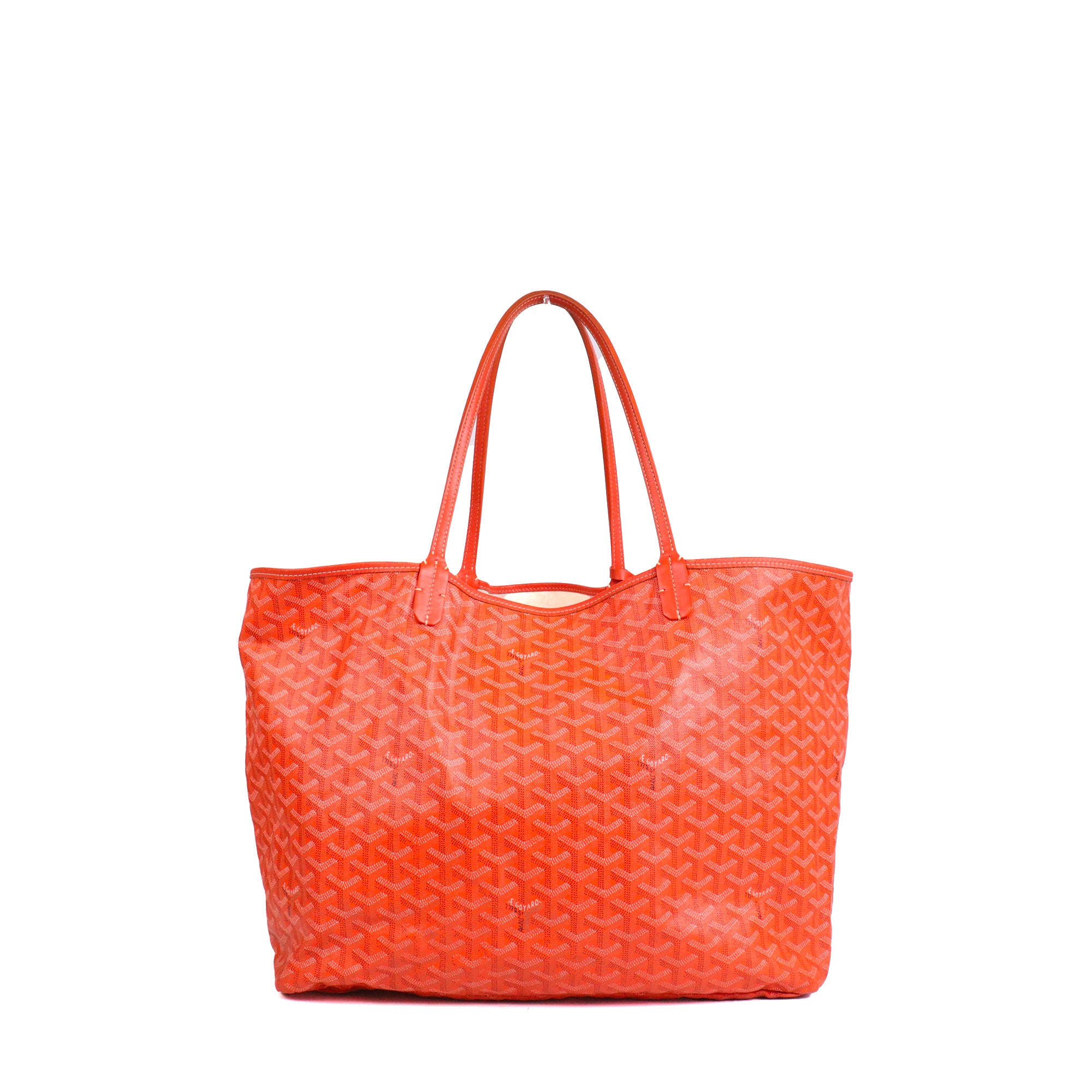 GOYARD - Sac cabas Saint Louis GM Goyard en toile enduite orange