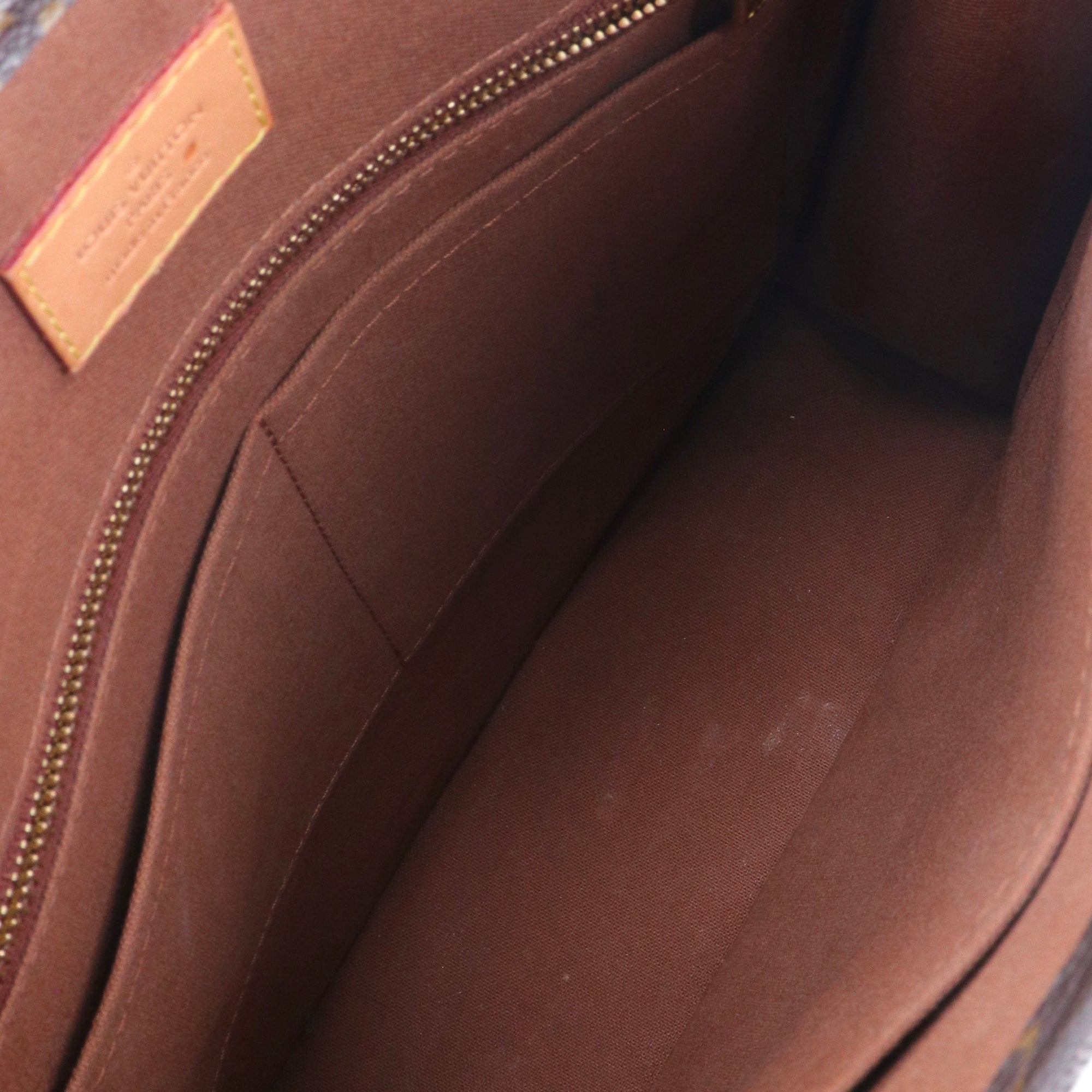 LOUIS VUITTON - Sac cabas plat Louis Vuitton en toile monogrammée