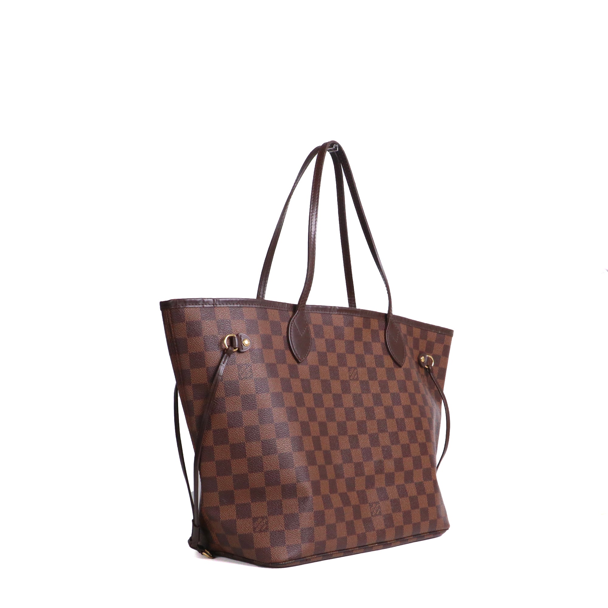 LOUIS VUITTON - Sac cabas Neverfull MM Louis Vuitton en toile damier ébène