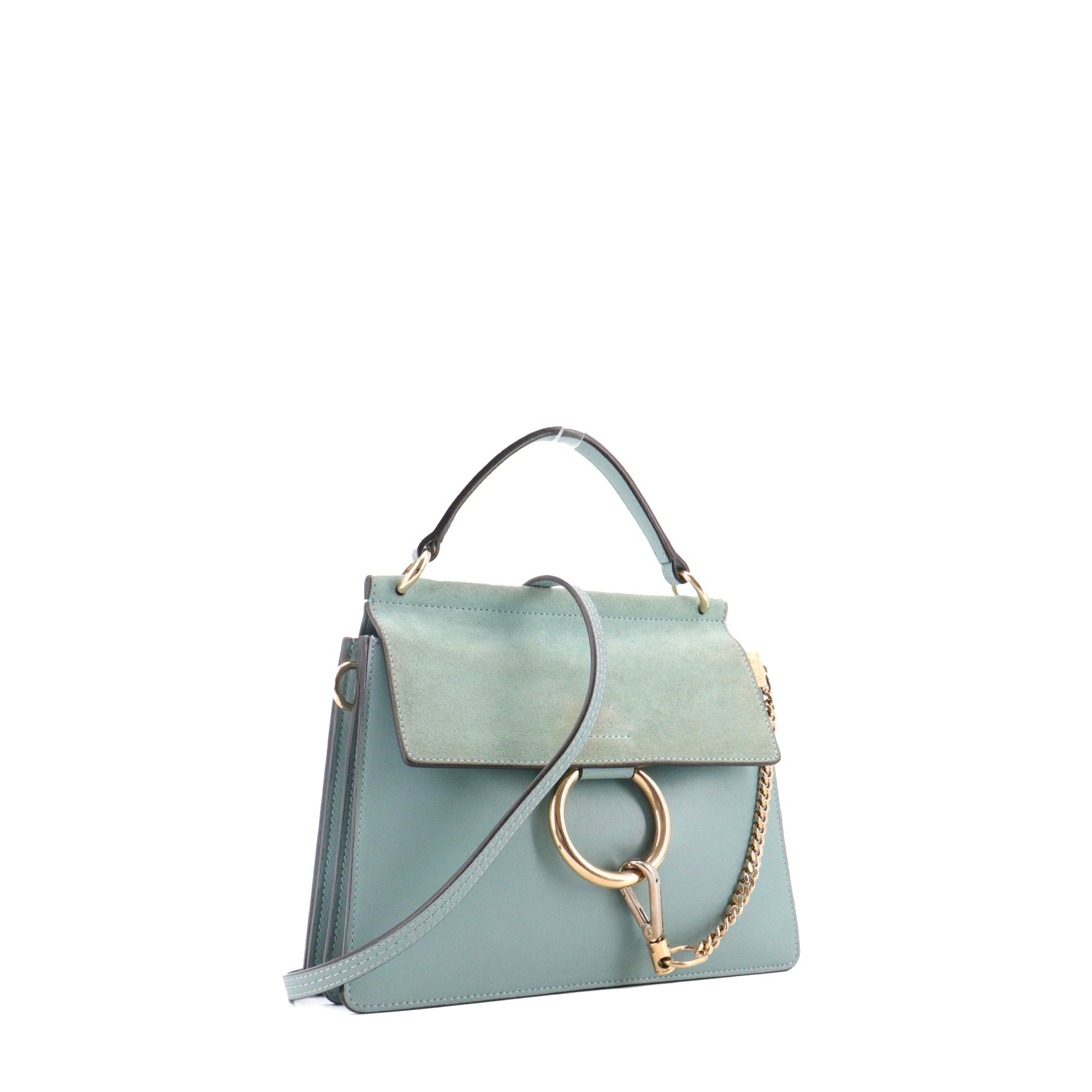 CHLOÉ - Sac à bandoulière Faye Chloé en cuir bleu