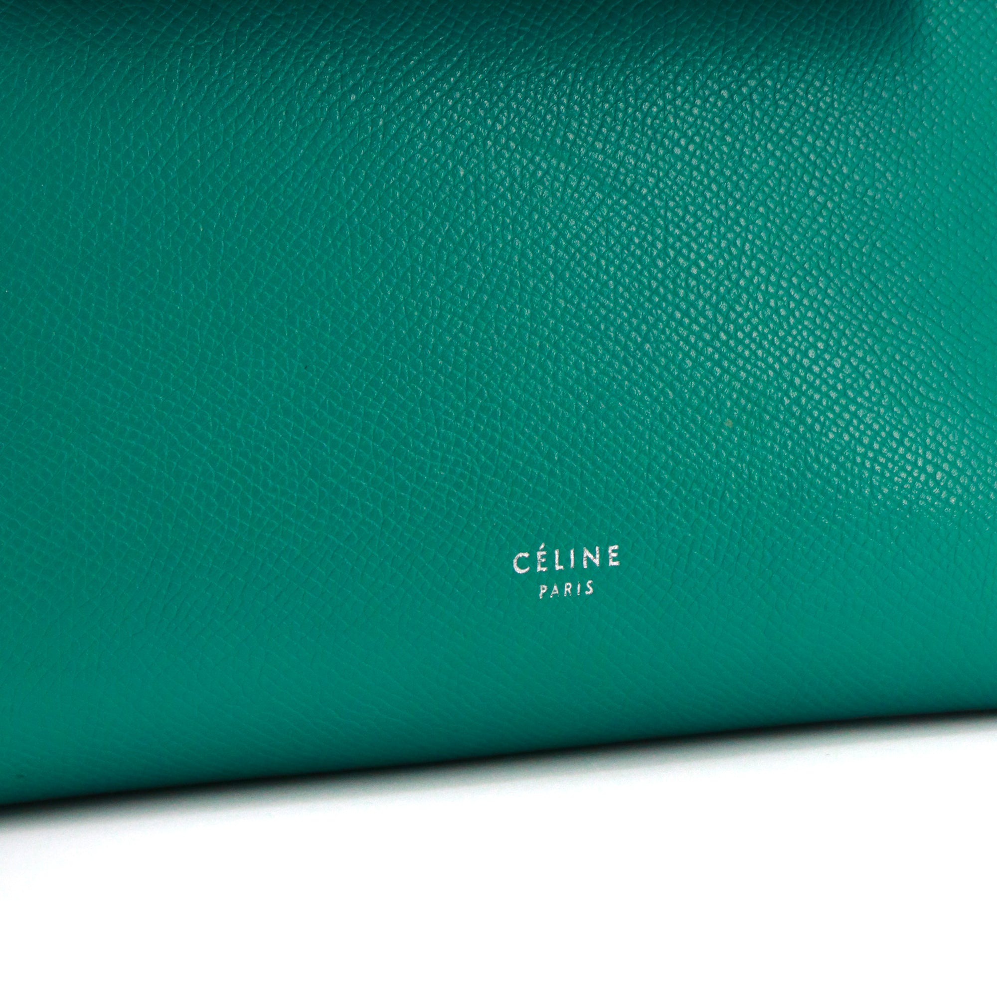 CELINE - Celine Belt Nano shoulder bag in jade green grained leather