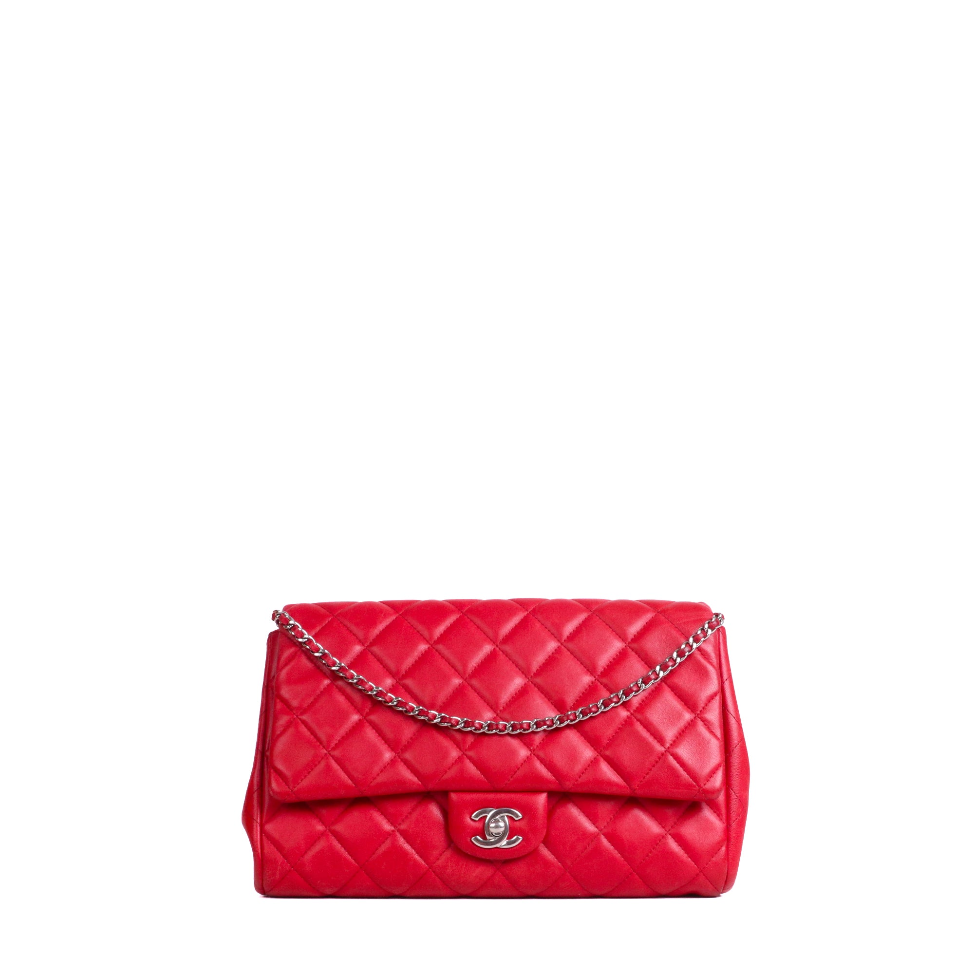 CHANEL - Chanel 2.55 large shoulder bag in black quilted leather
