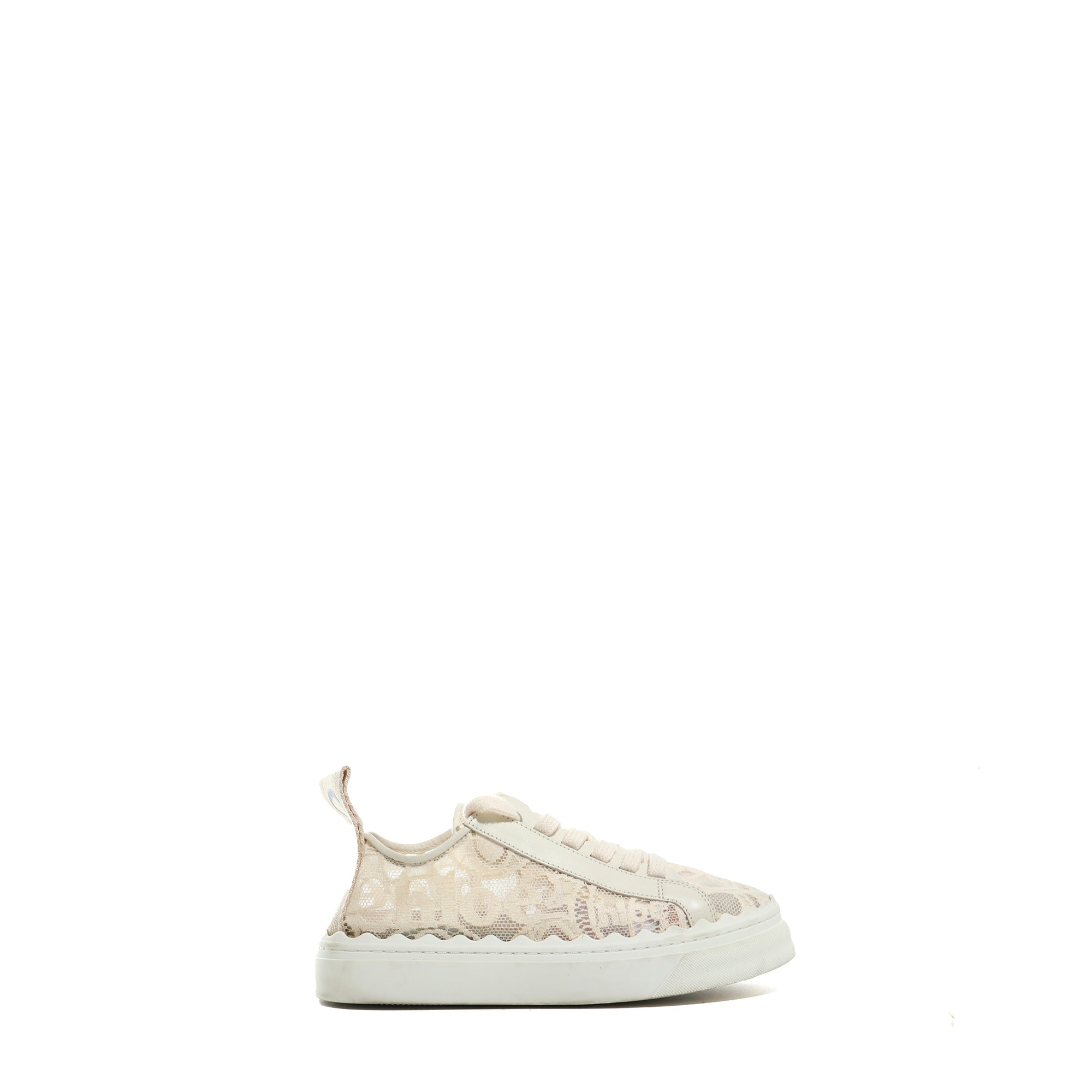 CHLOÉ - Sneakers Lauren en toile beige (T35)