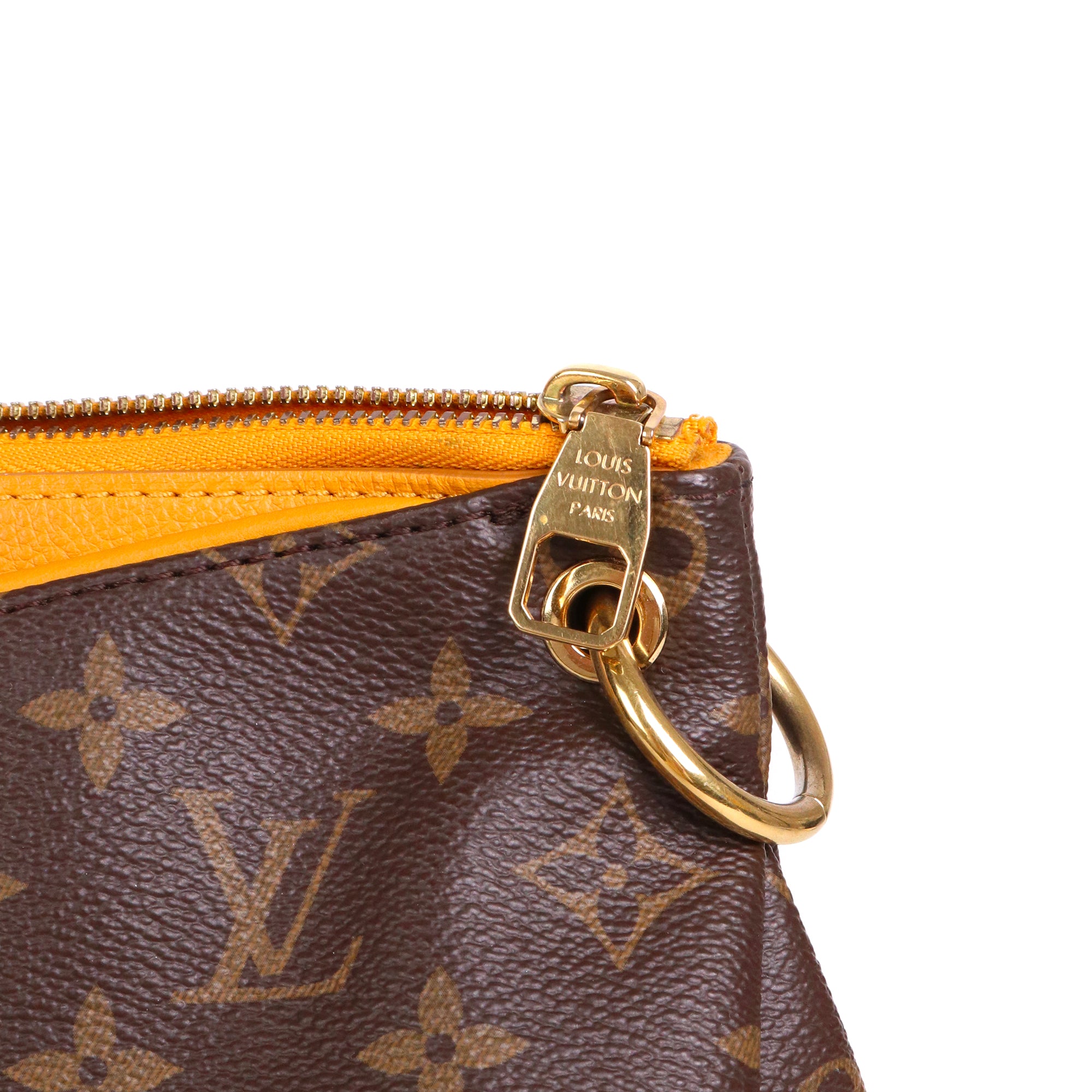 LOUIS VUITTON - Sac à main Pallas Louis Vuitton en toile monogrammée