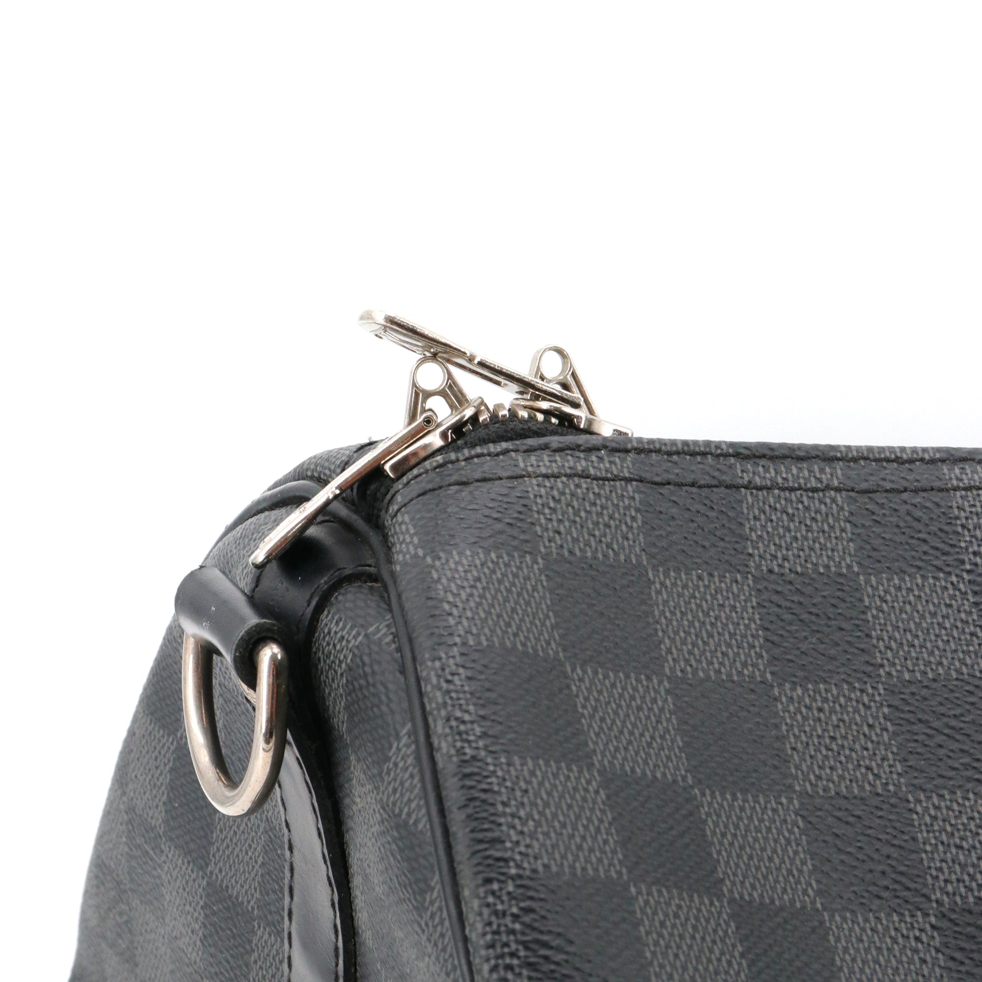 LOUIS VUITTON - Sac de voyage Keepall 55 Louis Vuitton en toile damier graphite