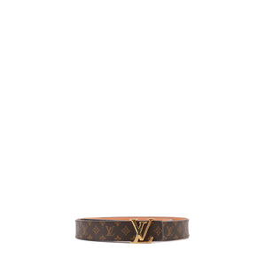 LOUIS VUITTON - Ceinture Initiales LV Louis Vuitton en toile monogrammée (T85)