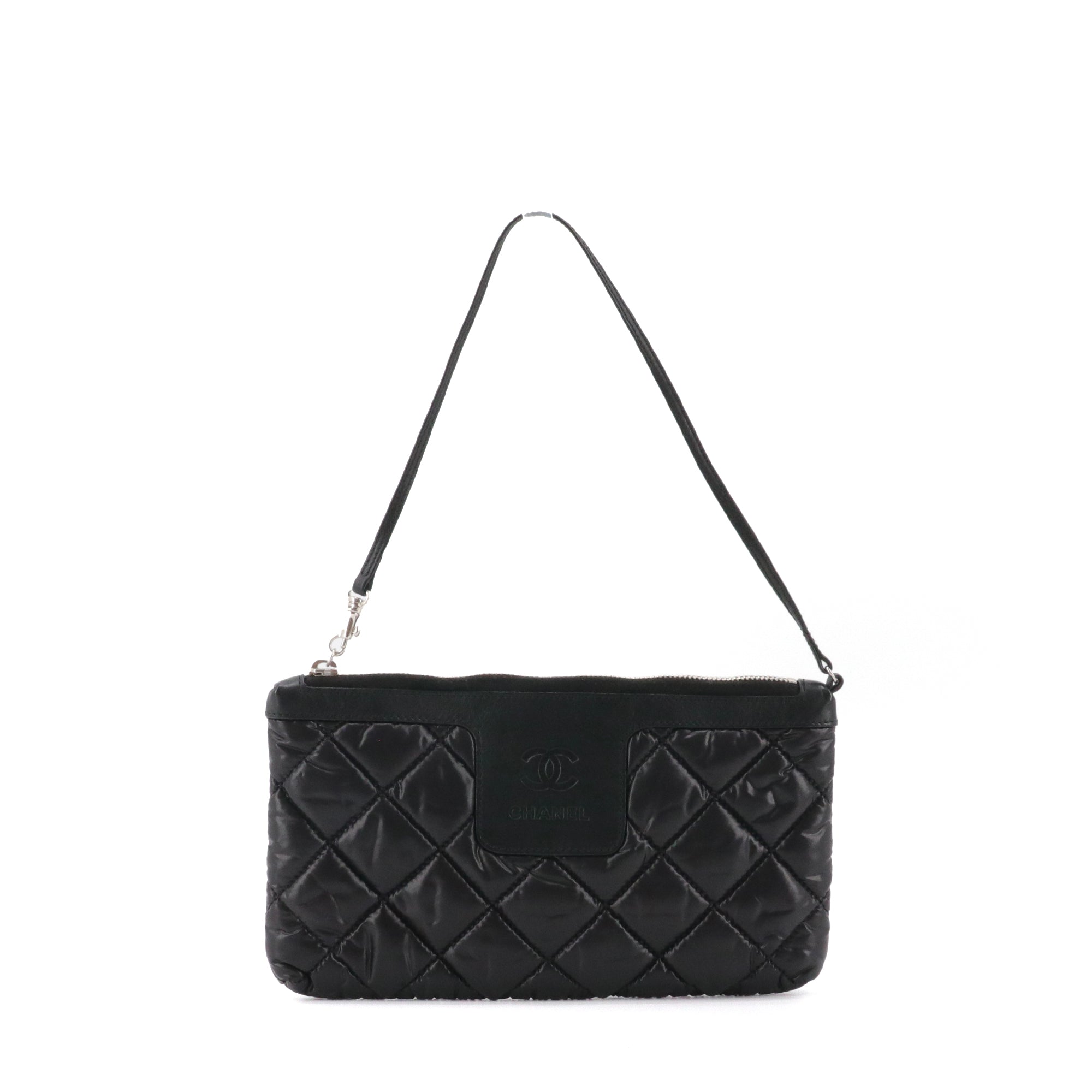 CHANEL - Pochette Cocoon Chanel en toile noire