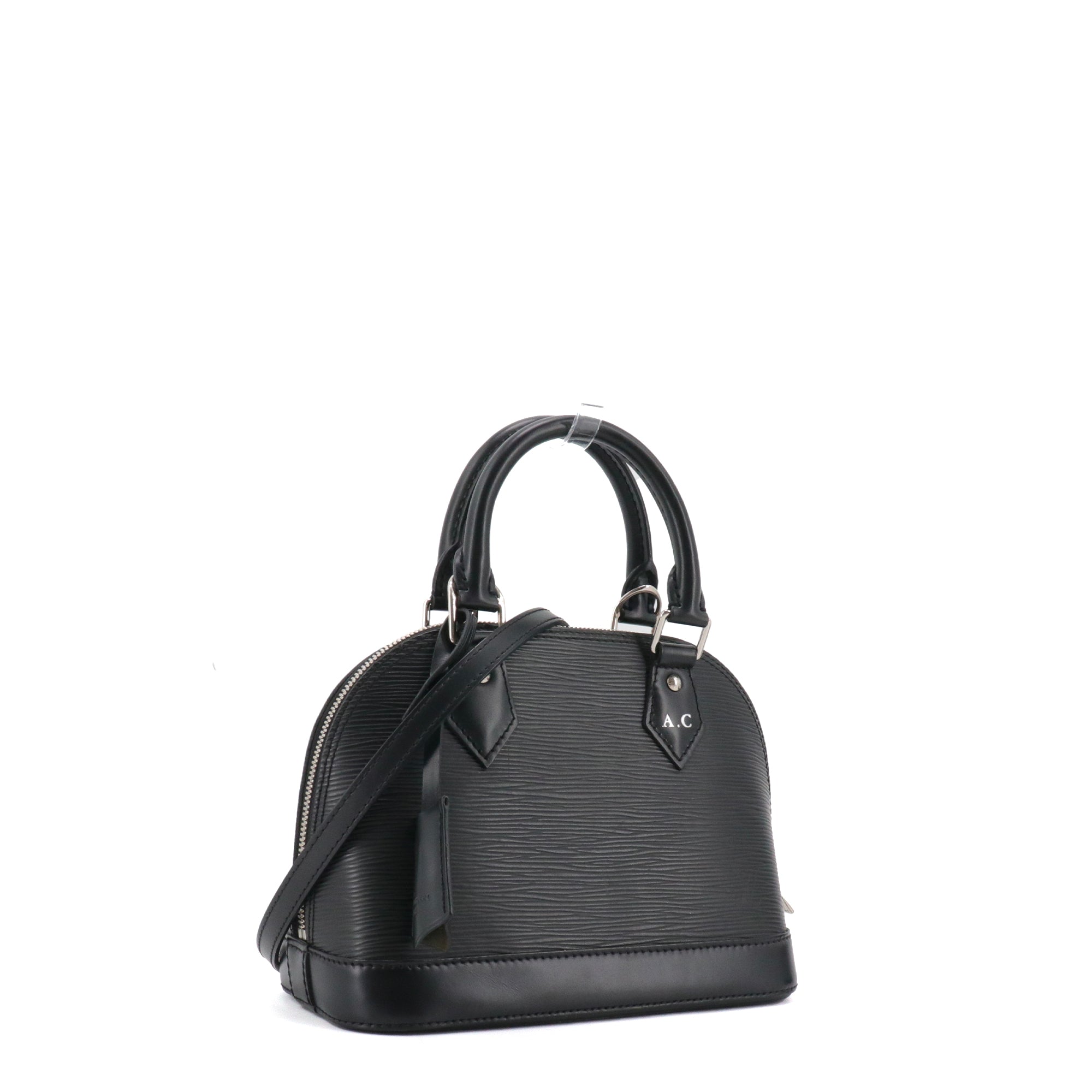 LOUIS VUITTON - Sac à bandoulière Alma BB Louis Vuitton en cuir épi noir