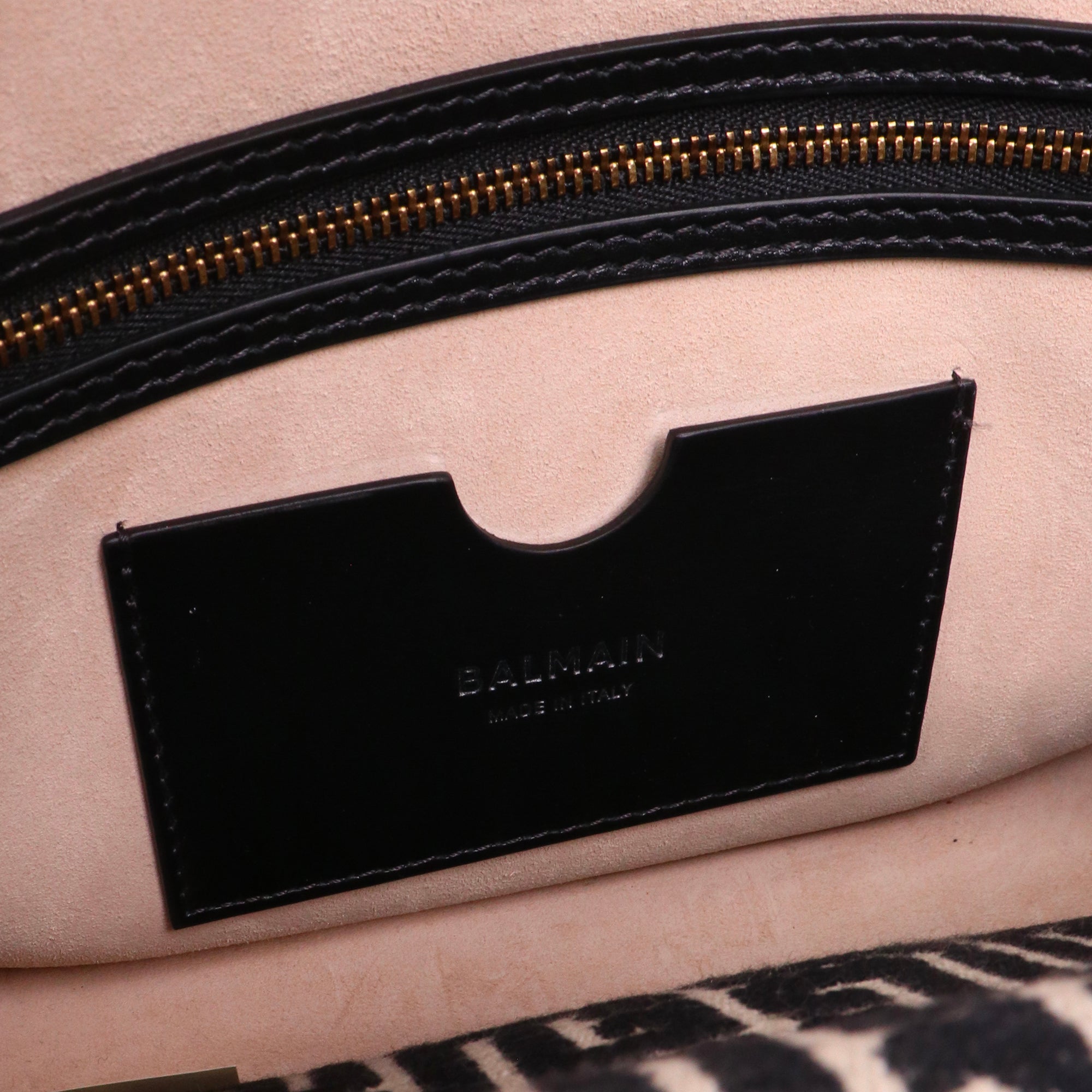 BALMAIN - B-Buzz 22 shoulder bag in leather and canvas