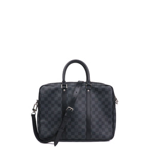 LOUIS VUITTON - Porte-documents Voyage NM Louis Vuitton en toile enduite damier graphite